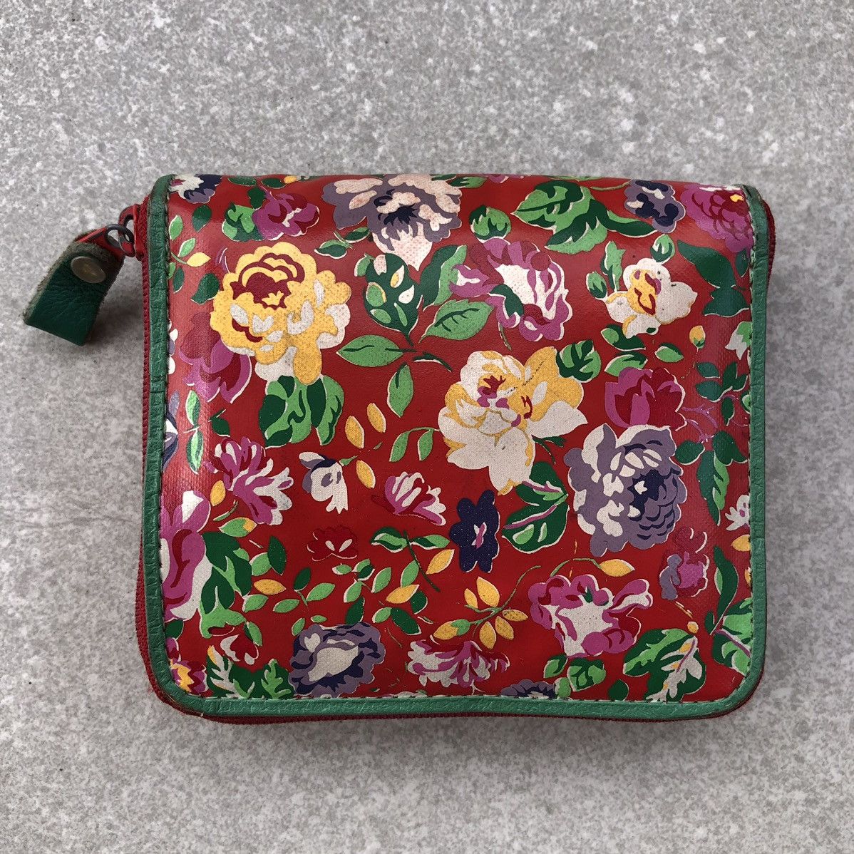 Kenzo Vintage Kenzo Floral Printed Leather Wallet Size ONE SIZE - 10 Thumbnail