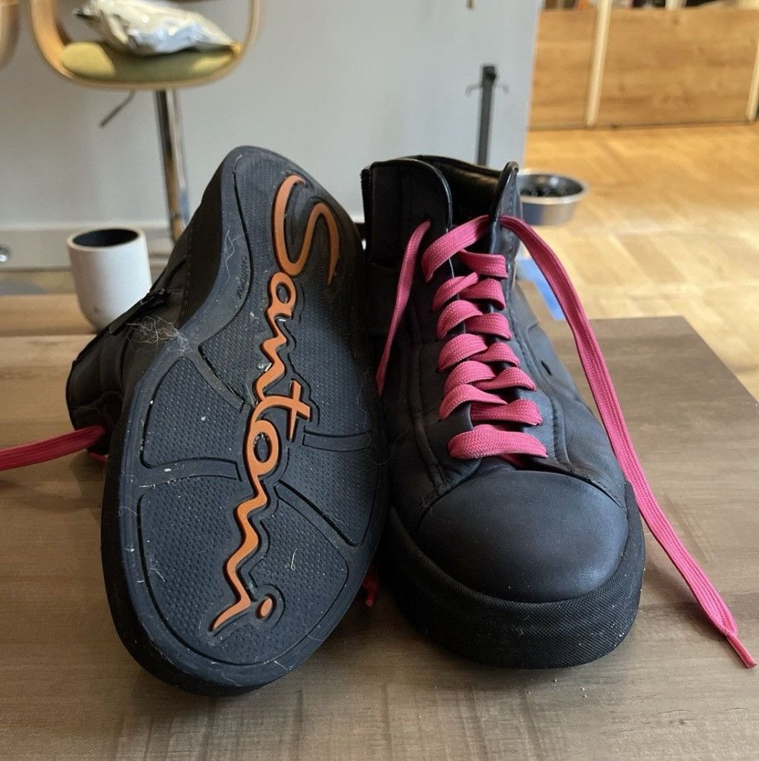 Santoni Santoni sneaker blue black (sole) and pink (laces) Size US 9.5 / EU 42-43 - 4 Thumbnail