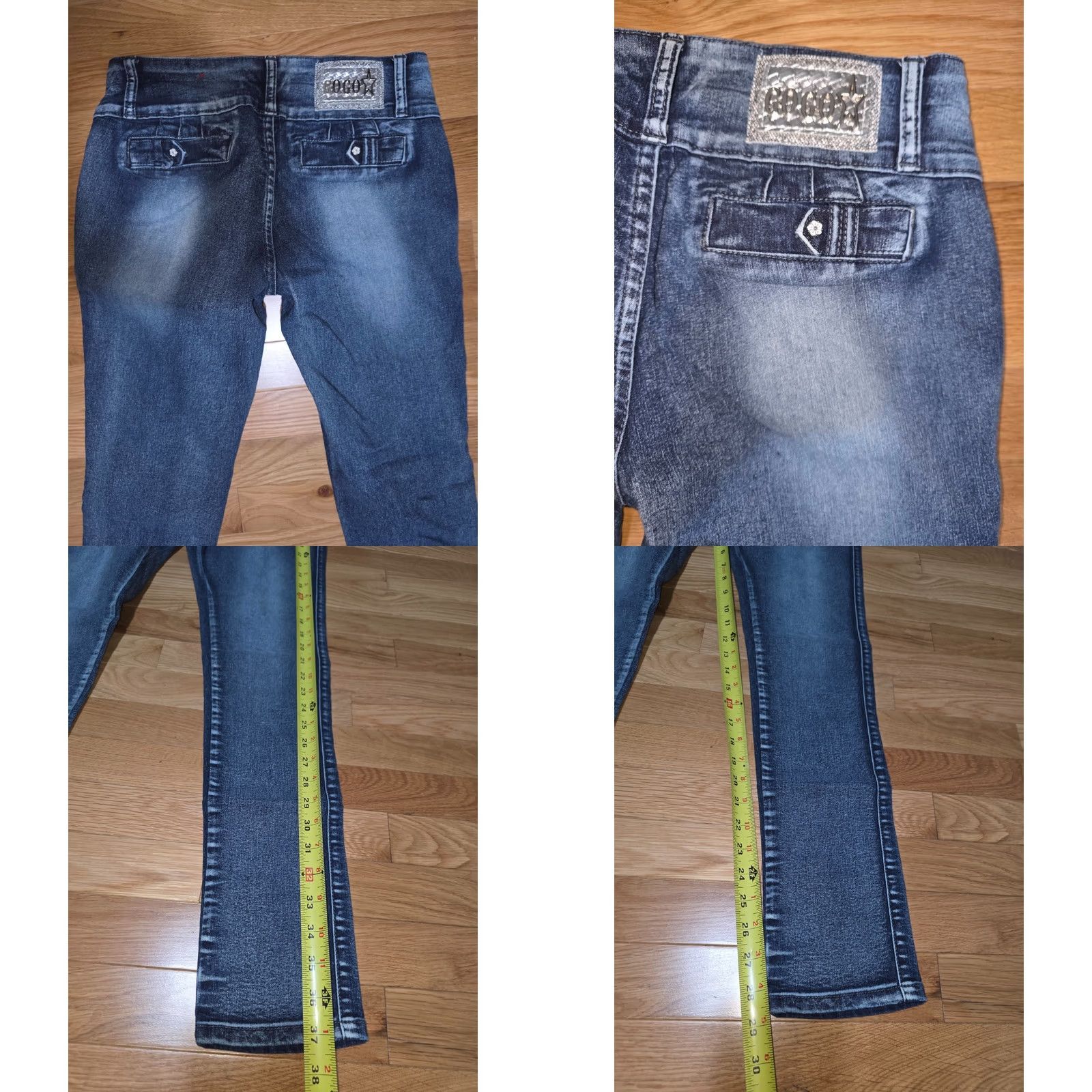 Vintage Gogo Star Jeans Women's 7 Skinny Low Rise 5-Pocket Denim Blue Cotton Stretch Medium Wash Size 28" / US 6 / IT 42 - 8 Thumbnail