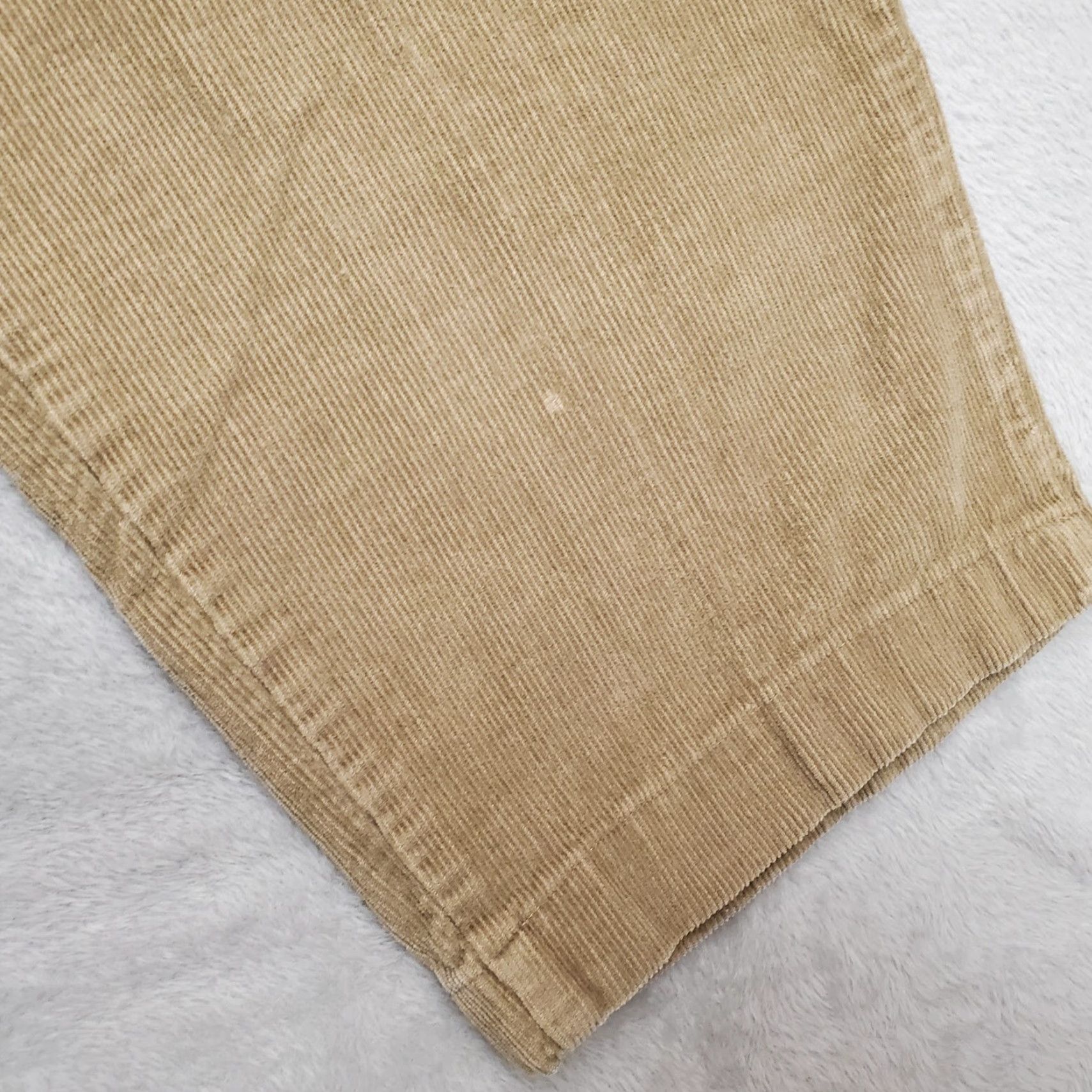Vintage VINTAGE Roundtree Yorke Pants Mens 36 Regular Brown Corduroy Loose Fit Chino Zip Front Pockets Straight Front Men Size US 36 / EU 52 - 4 Thumbnail