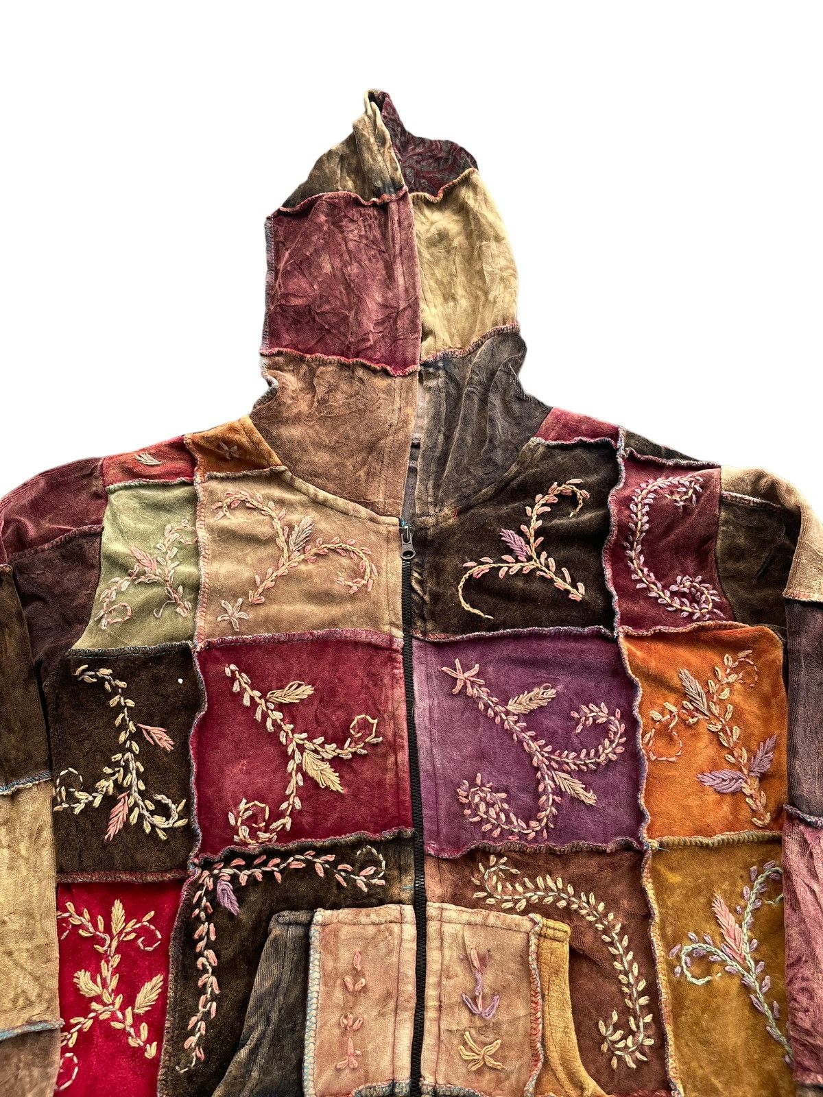 Handmade Vintage Nepal Custom Hand Made Hoodie Size M / US 6-8 / IT 42-44 - 3 Thumbnail