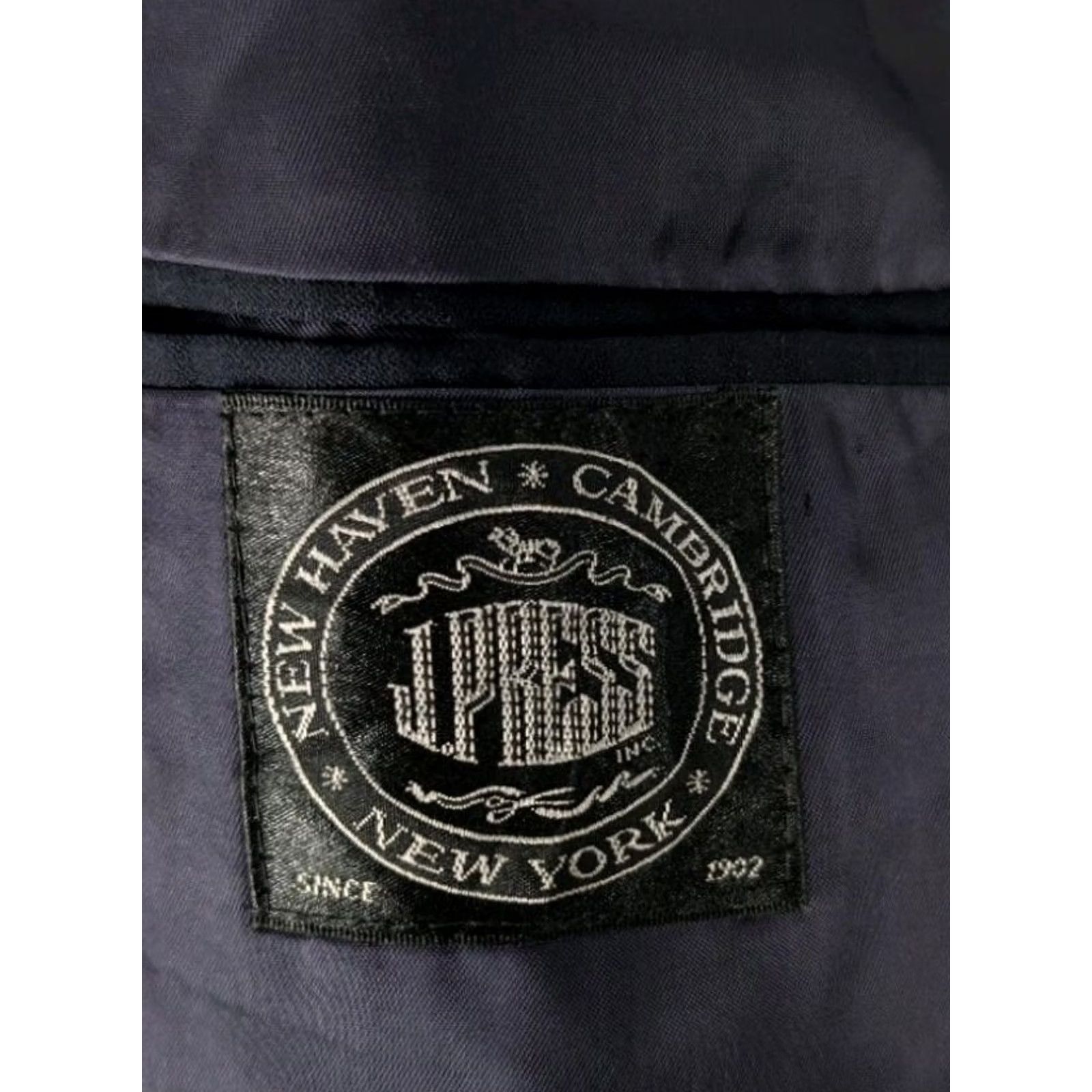 Vintage VINTAGE J. Press Blazer Navy Pinstripe 3 Button Wool 40 Men Blazer Jacket Ivy League American Made Men’s Size 40R - 6 Thumbnail