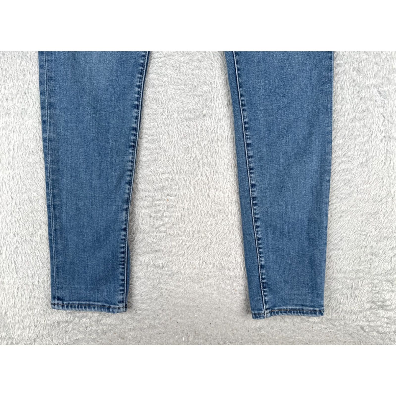 Levi's Levi's Jeans Women 32 Blue Denim Skinny High Rise 700 Series Regular Inseam 29 in 5-Pocket Cotton Blend Distressed Mid Rise Size 24" / US 00 / IT 34 - 2 Thumbnail