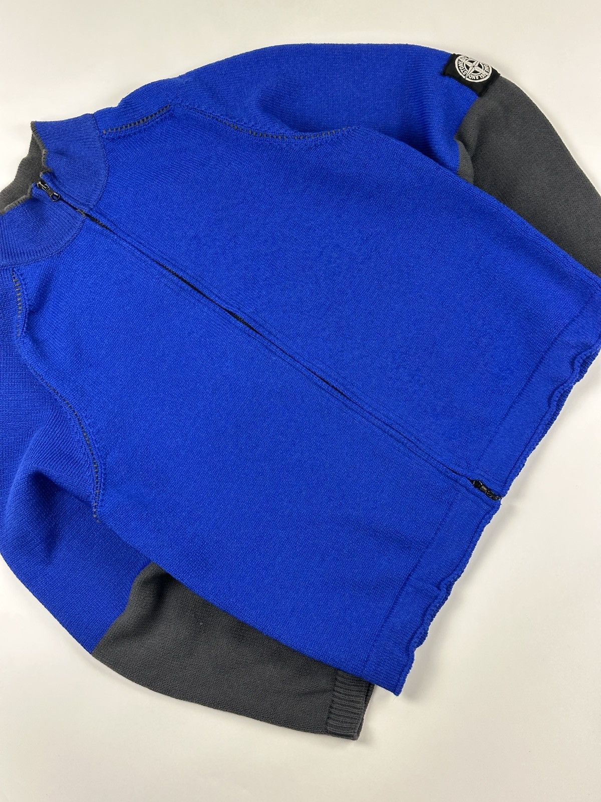 Stone Island Stone Island Vintage Blue & Grey Sweater Size US L / EU 52-54 / 3 - 3 Thumbnail