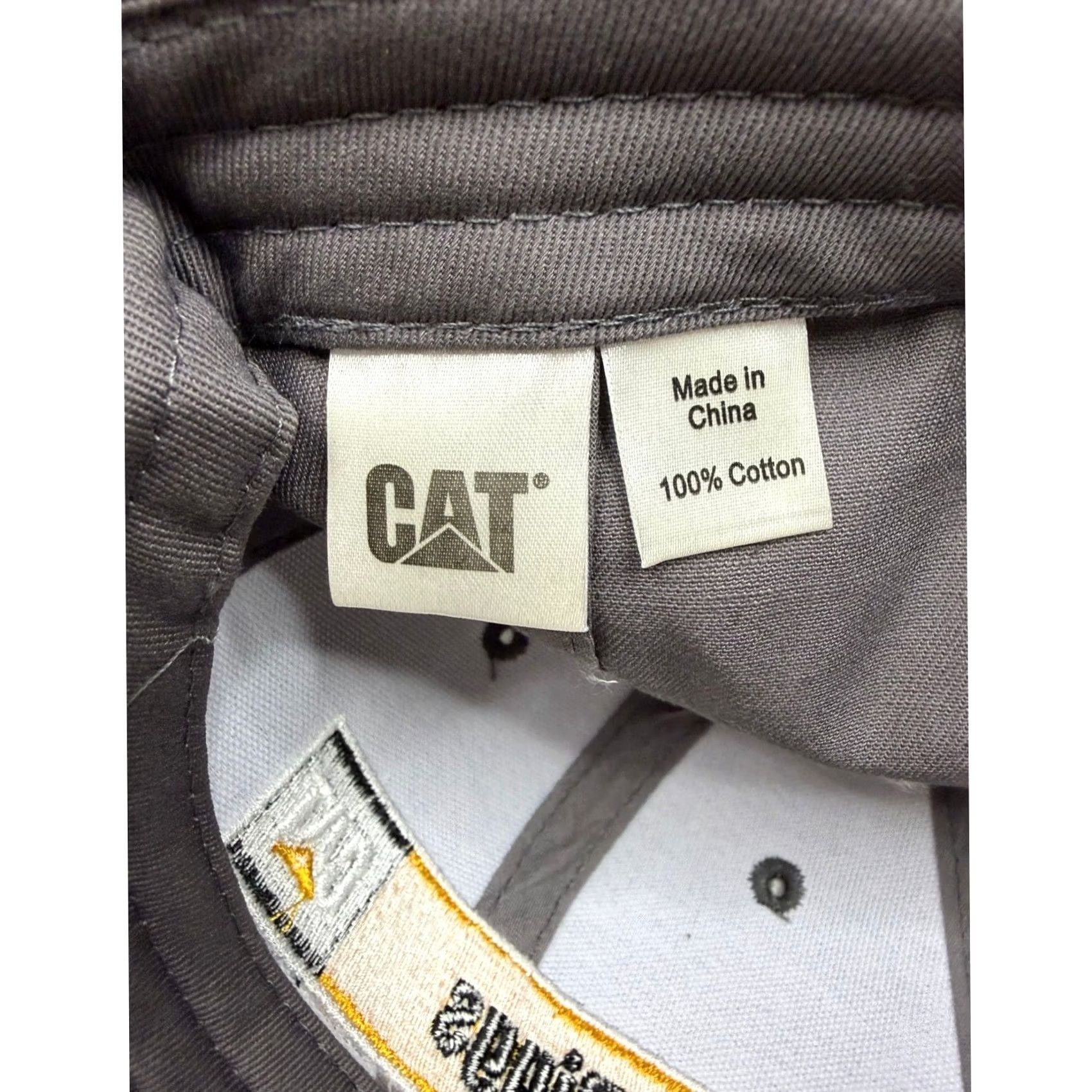 Caterpillar Caterpillar Hat Mens Grey Embroidered Patch Adjustable Workwear Cap OSFA Size ONE SIZE - 8 Thumbnail
