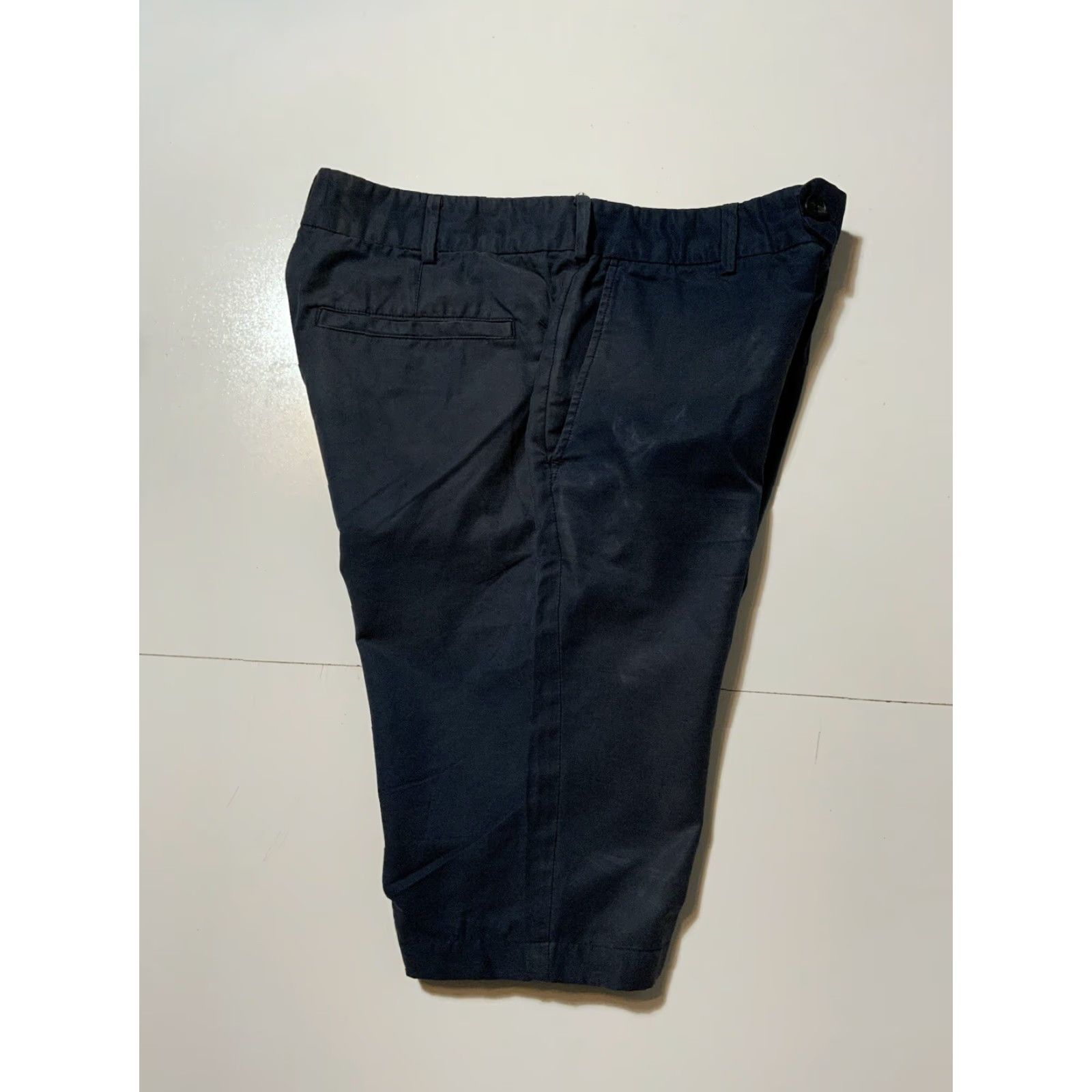 Saturdays NYC Saturdays Surf NYC Chino Shorts Navy Blue Flat Front Cotton Blend 32 Men Accessories? Wait. Size US 32 / EU 48 - 2 Thumbnail
