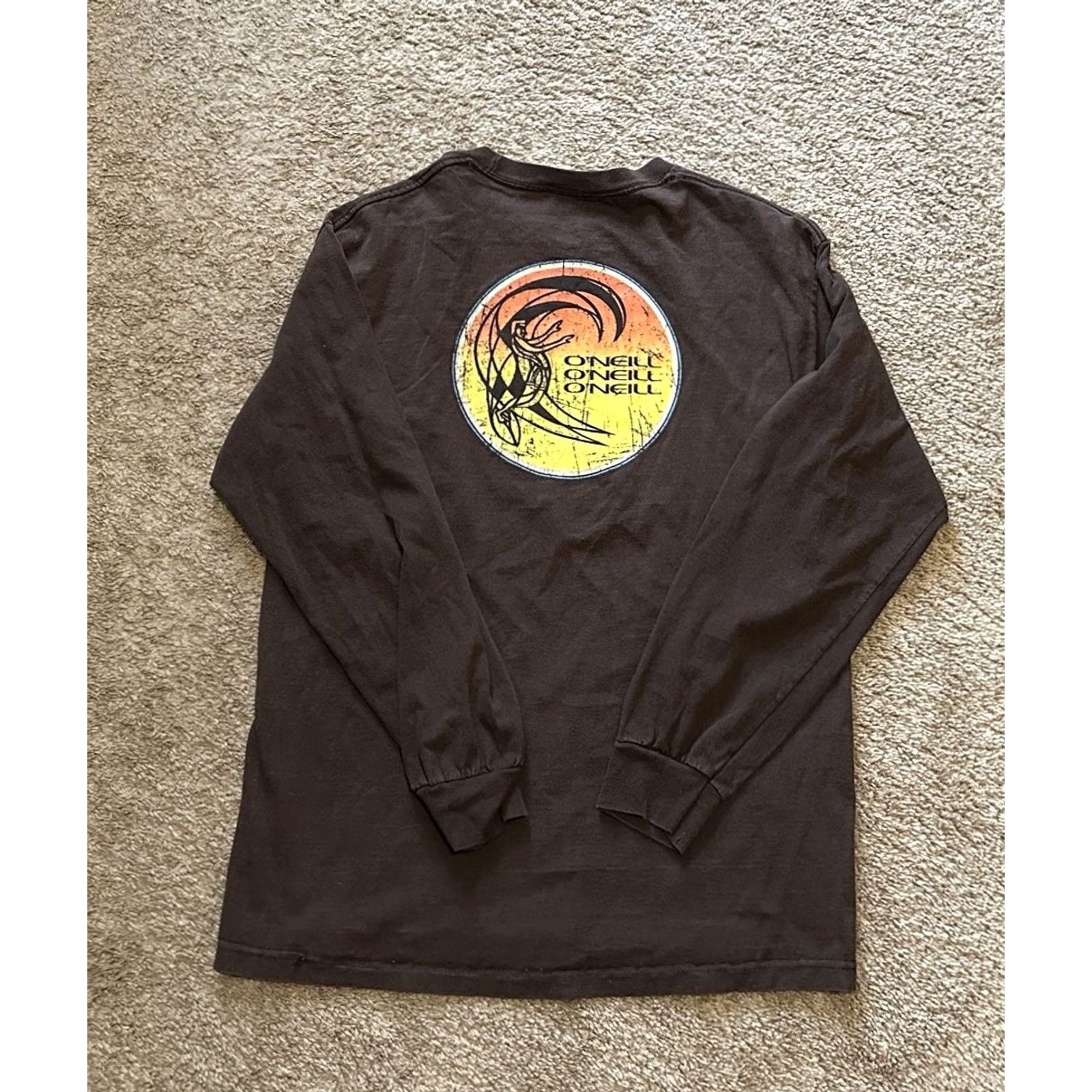 O'Neill VINTAGE O'Neill Shirt Mens L Surf Grunge Long Sleeve Brown Size US L / EU 52-54 / 3 - 4 Thumbnail