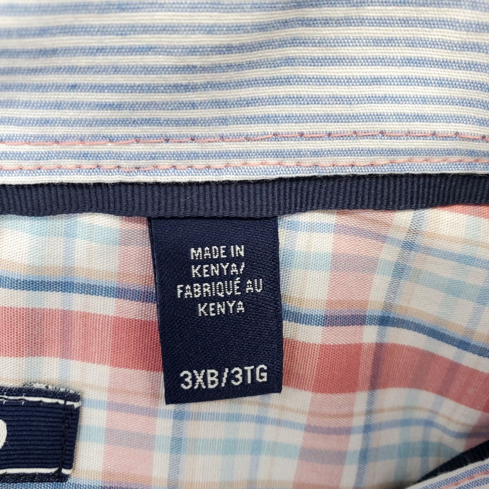 Izod IZOD Men's Shirt 3XB Big & Tall Plaid Button-Down Multi Color Comfort Stretch Casual Size US XXL / EU 58 / 5 - 6 Thumbnail