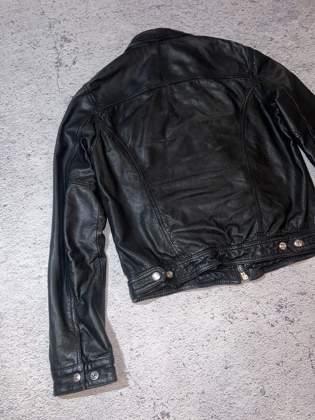 Schott Schott NYC Black Biker Jacket Leather Jacket Lambskin Size S / US 4 / IT 40 - 17 Thumbnail