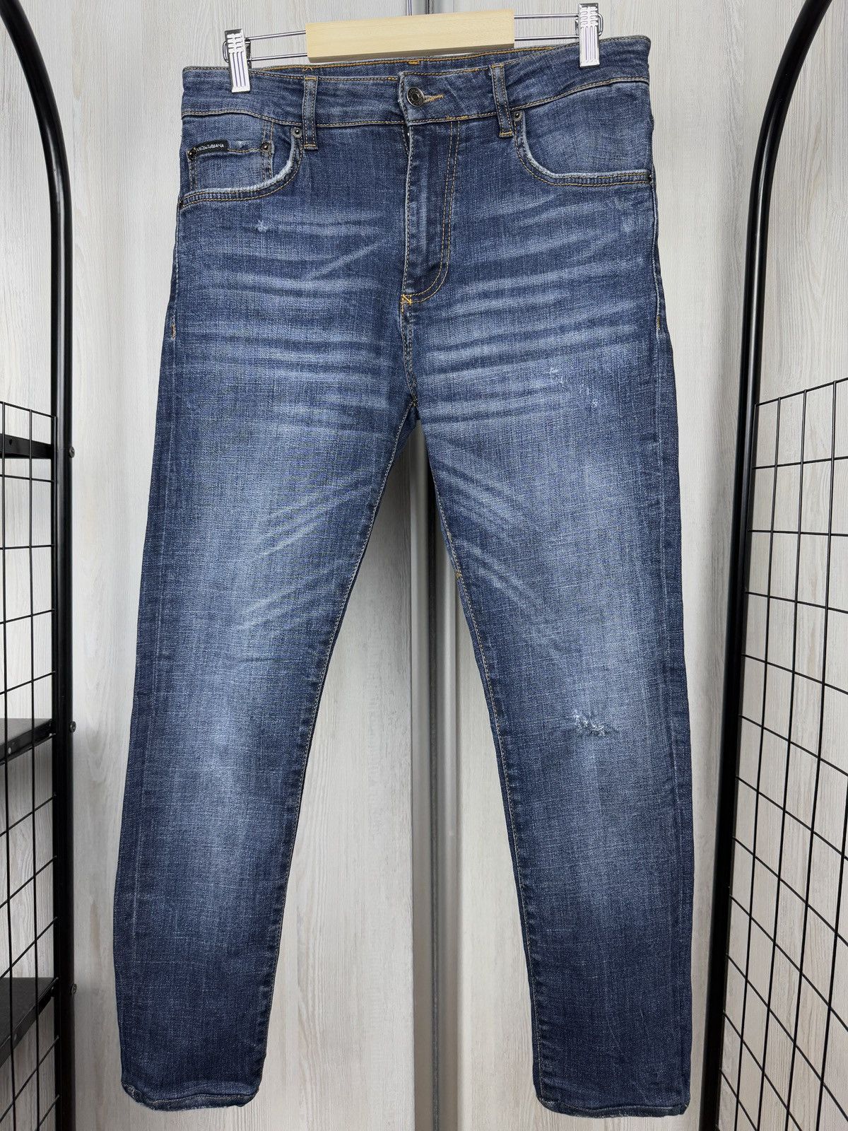 Dolce & Gabbana Dolce & Gabbana blue slim faded denim jeans pants Size US 30 / EU 46 - 2 Thumbnail