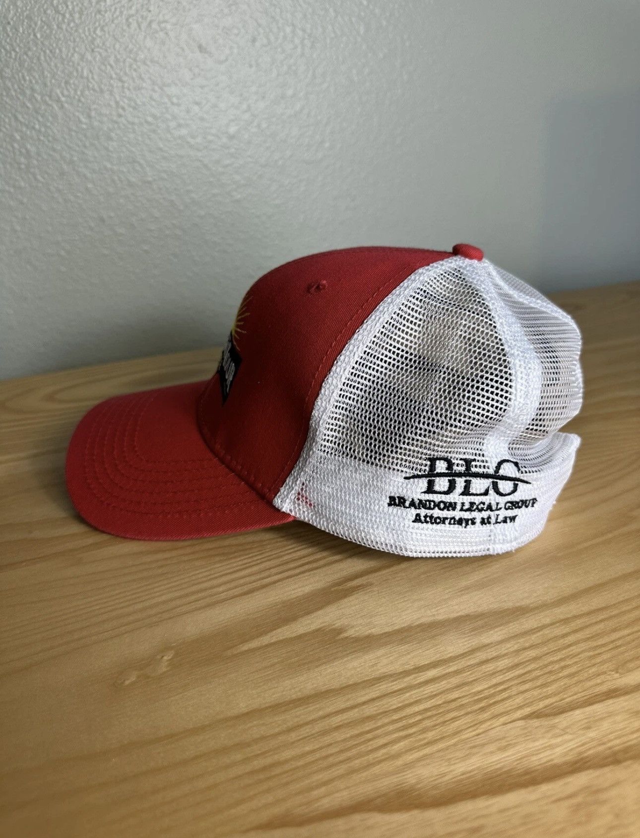 Band Tees × Vintage Todd Wright Tour XXXI Trucker Hat Red White Mesh Golf Cap Size ONE SIZE - 4 Thumbnail