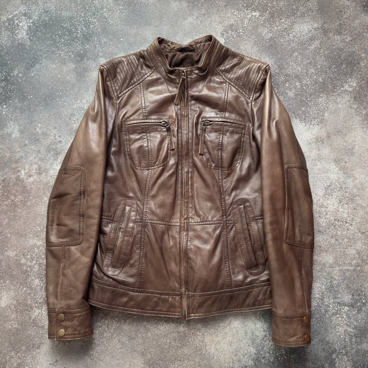 Hysteric Glamour × Japanese Brand Amazing Vintage Moto Biker Brown Leather Jacket Size M / US 6-8 / IT 42-44 - 5 Thumbnail