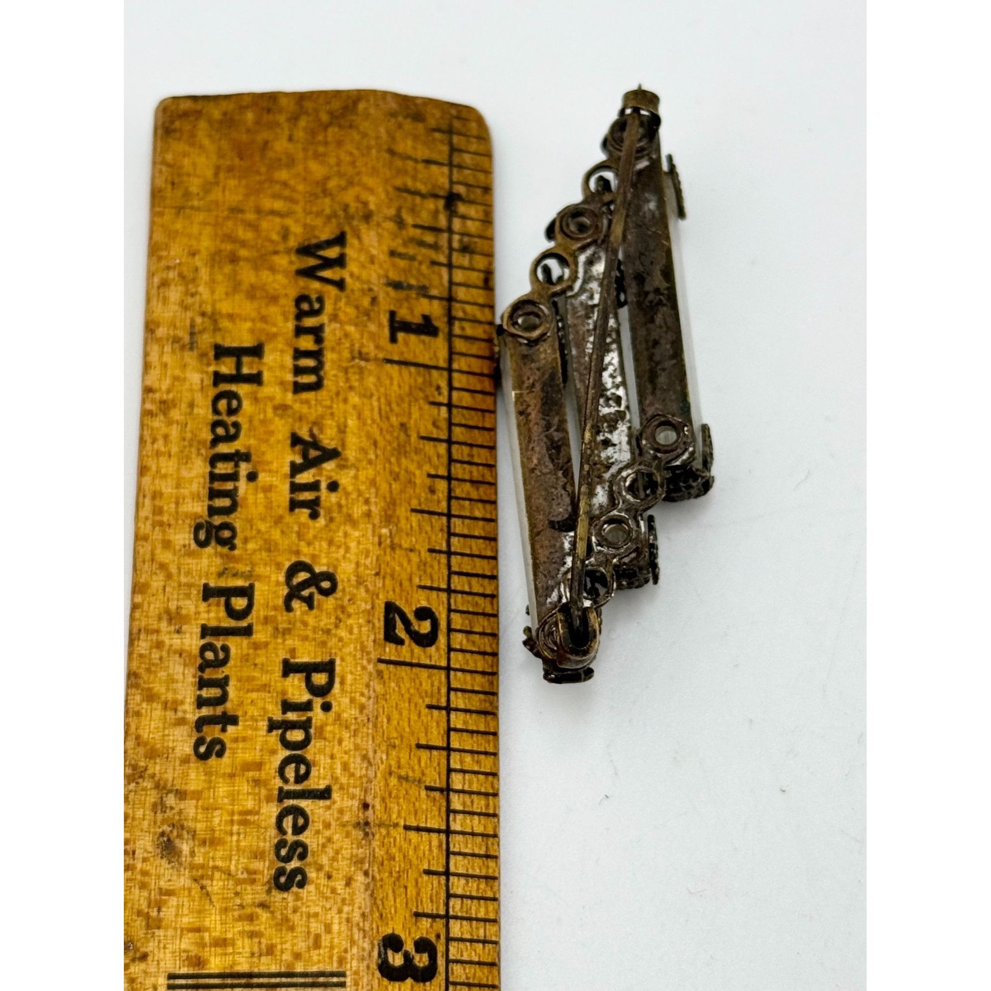 Vintage Vintage crystal glass filigree brooch pin Size ONE SIZE - 5 Thumbnail