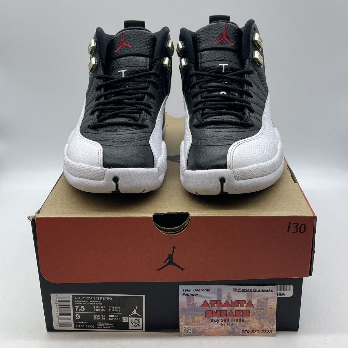Jordan Brand Air Jordan 12 playoff Size US 7.5 / EU 40-41 - 2 Thumbnail