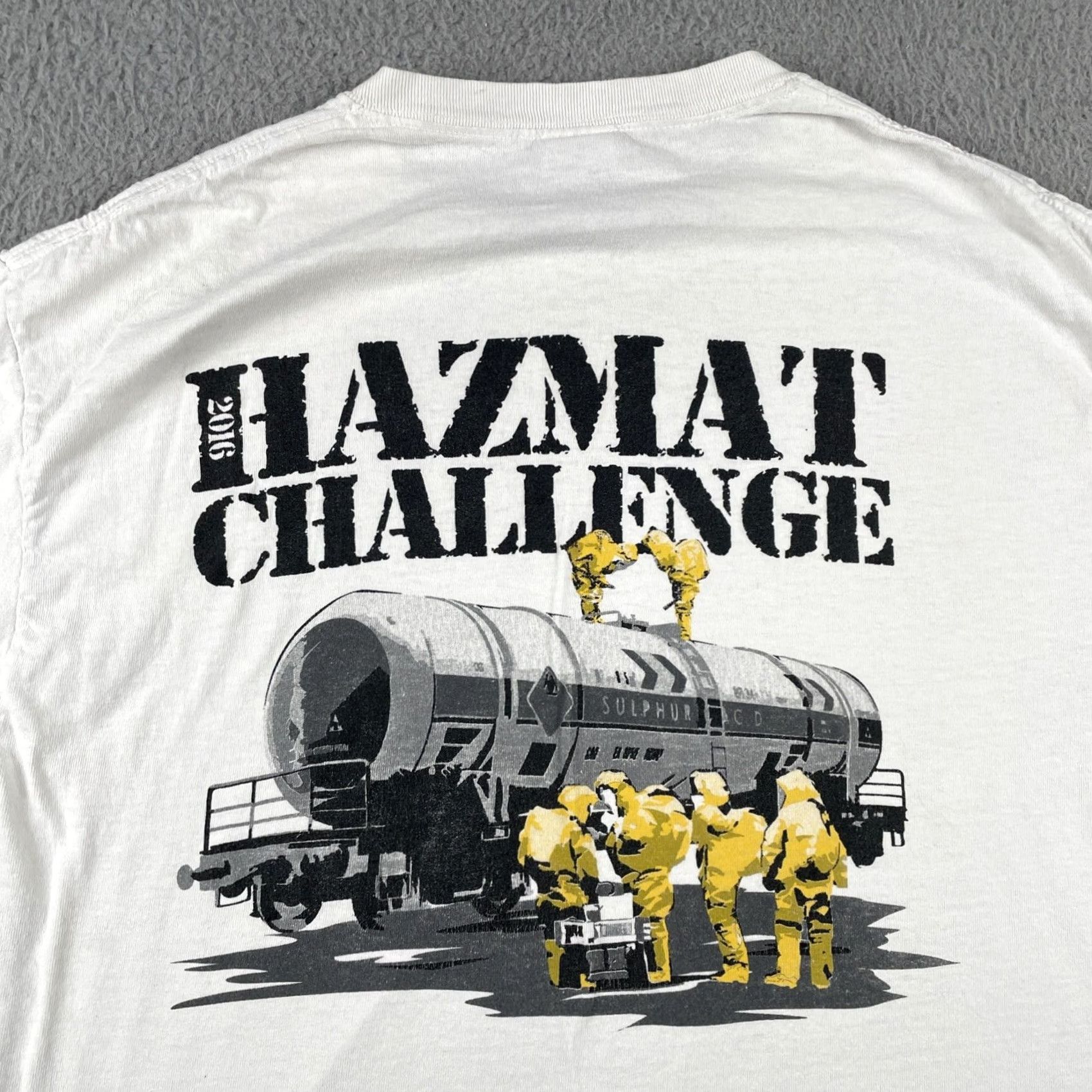Gildan Gildan Mens L White T Shirt 20th Hazmat Challenge 2016 Graphic Shirt Size US L / EU 52-54 / 3 - 2 Thumbnail