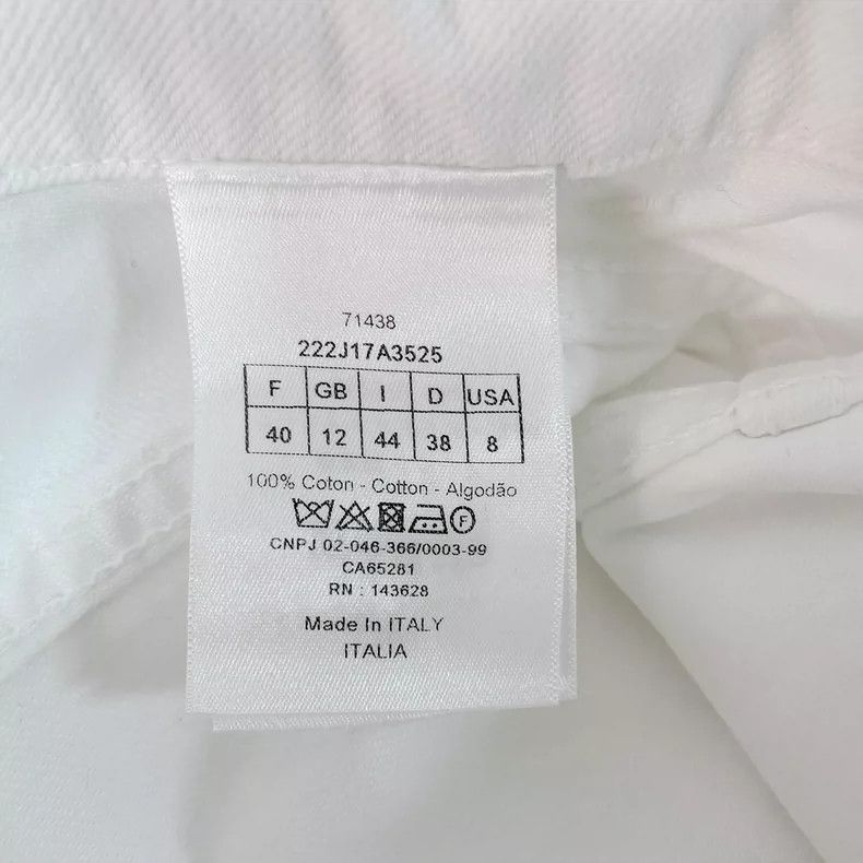 Dior Dior White denim skirt Size 26" / US 2 / IT 38 - 6 Thumbnail