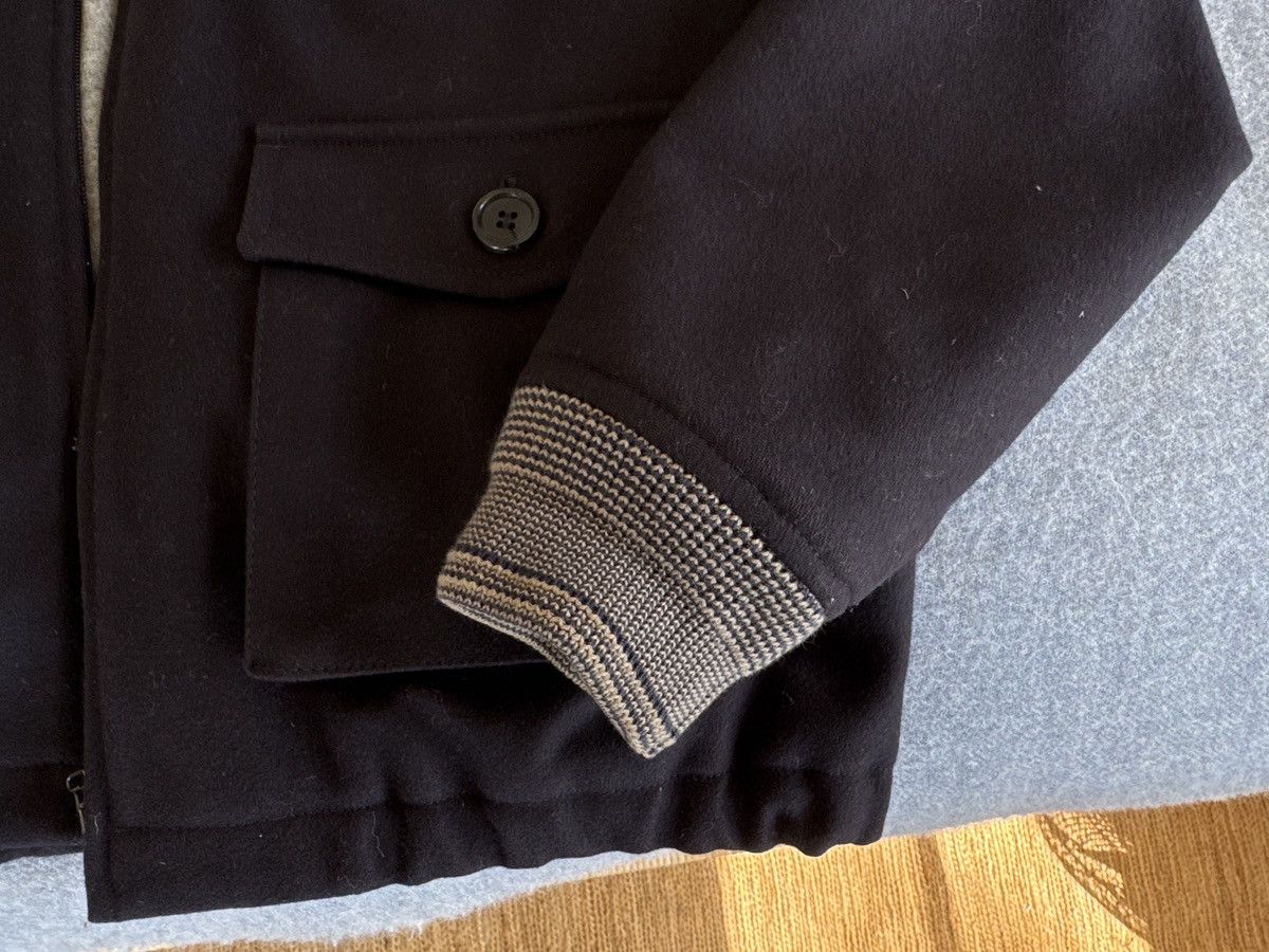 A.P.C. A.P.C. Black Wool Bomber Jacket – Shearling Collar Size US L / EU 52-54 / 3 - 5 Thumbnail