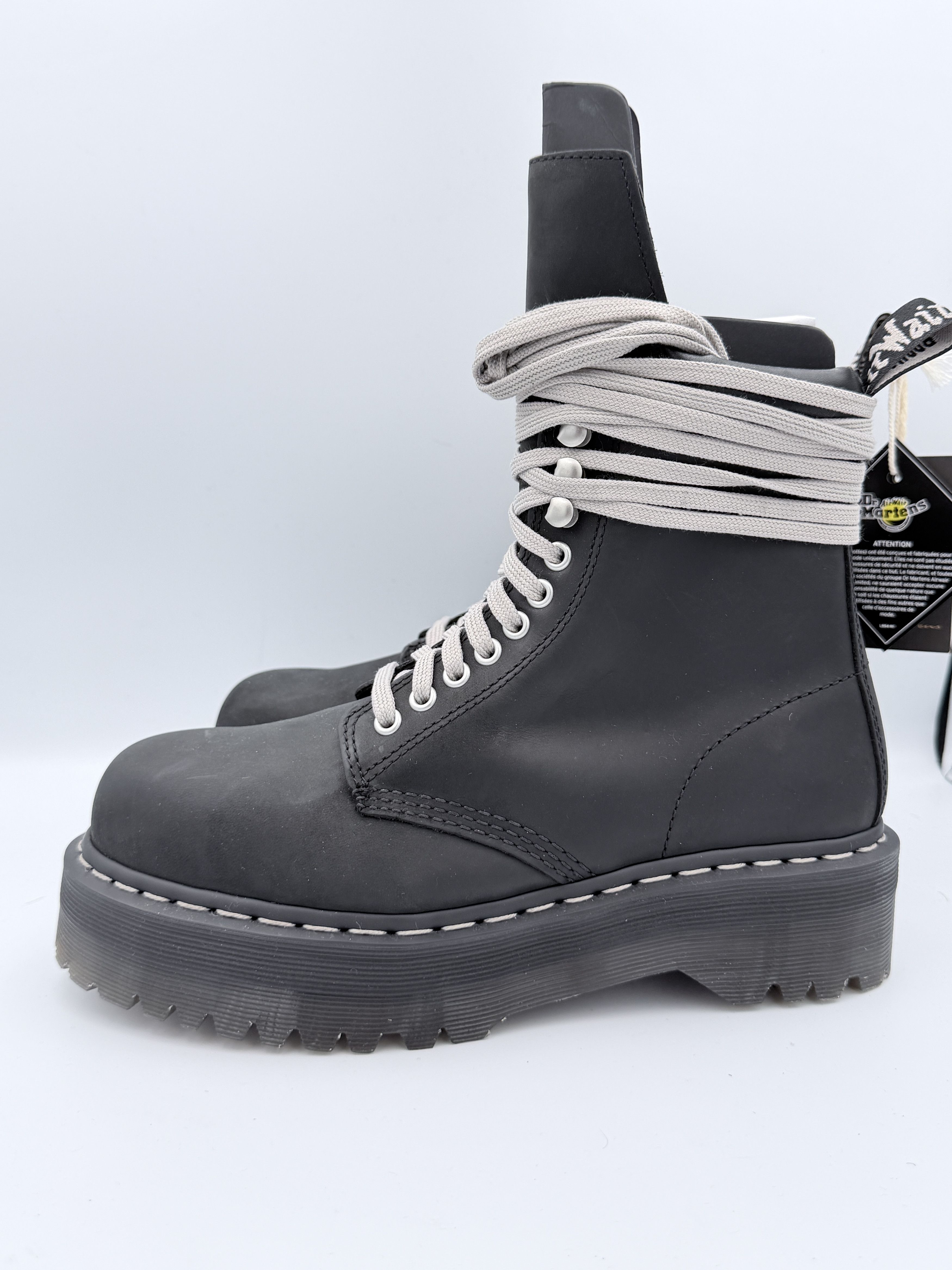 Dr. Martens × Rick Owens Rick Owens Dr. Martns 1460 Quad Sole Steel Toe Boot Size US 7.5 / EU 40-41 - 4 Thumbnail