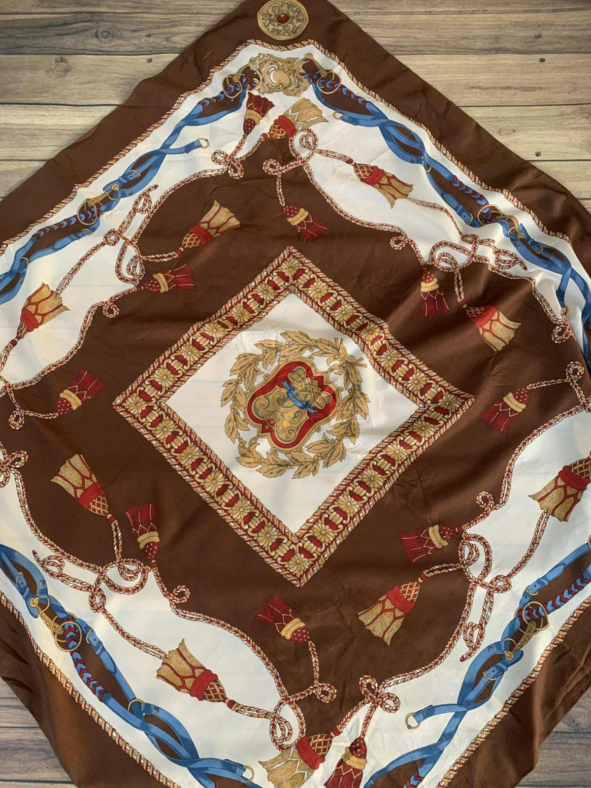 Vintage Scarft royal flag Size ONE SIZE - 6 Thumbnail