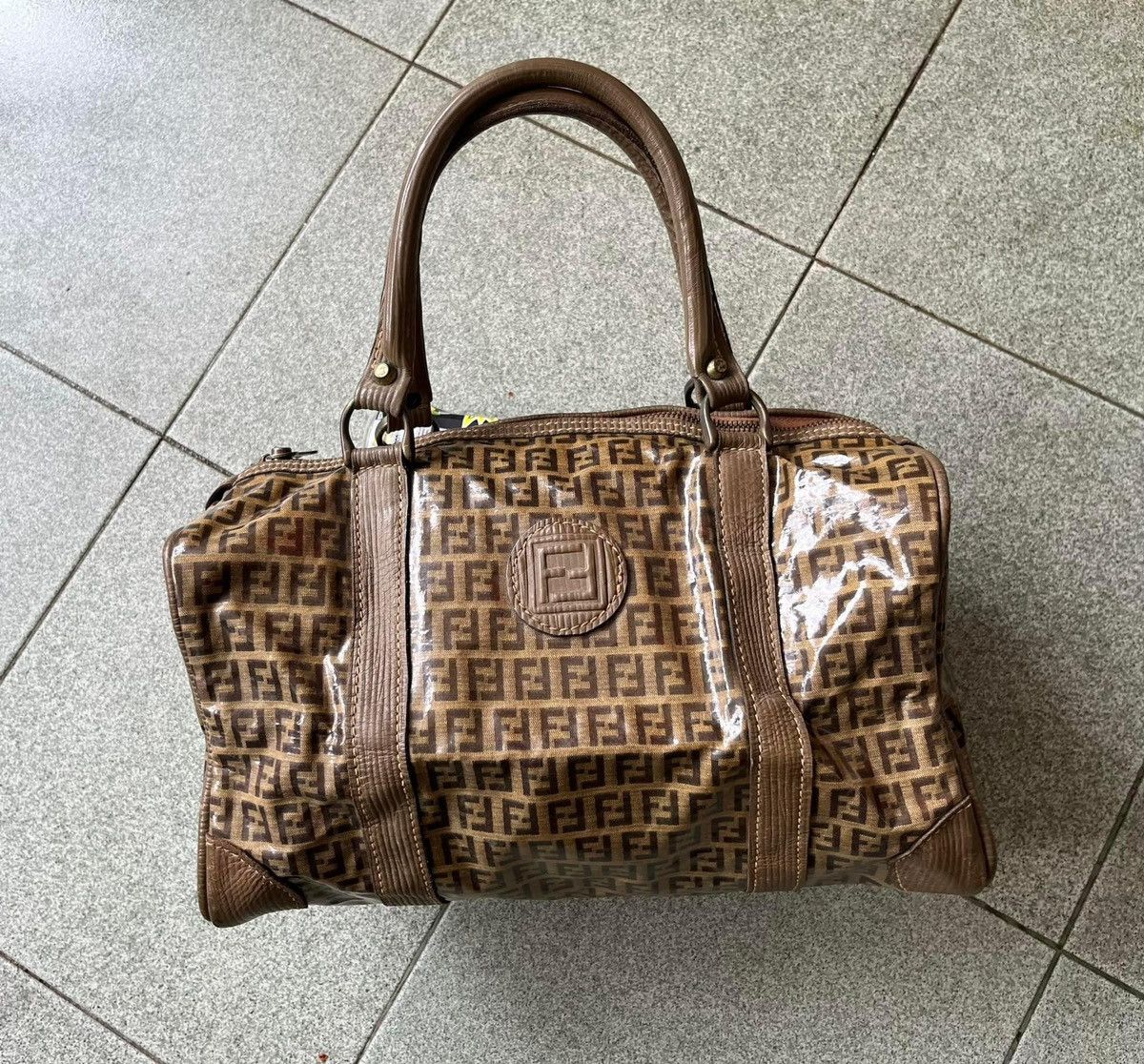 Fendi × Vintage Vintage 70s Fendi SAS monograms Boston bag Size ONE SIZE - 1 Thumbnail