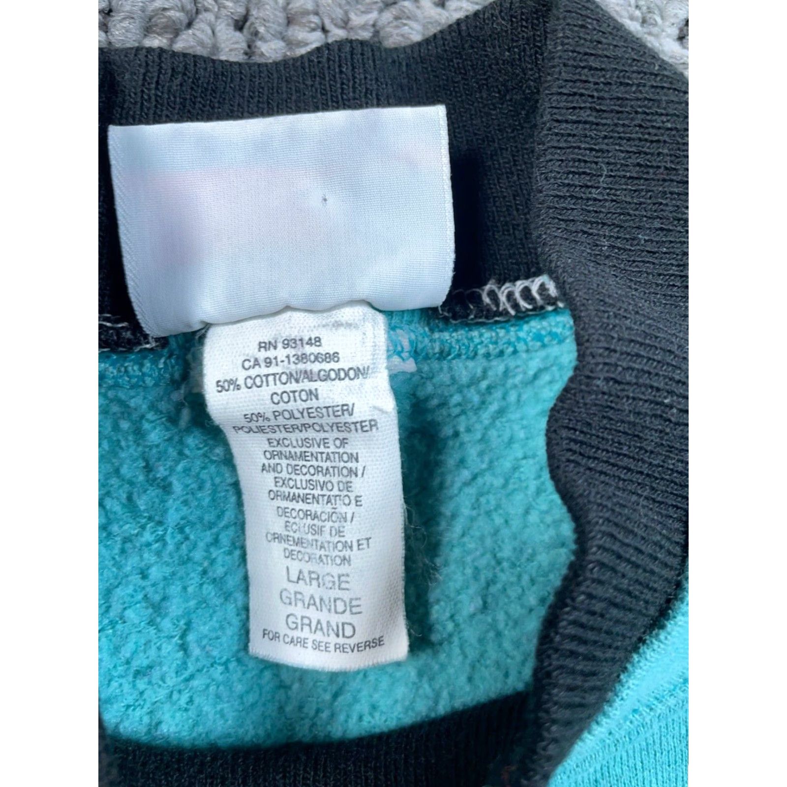 Vintage VTG Morning Sun Sweatshirt Bird 90s Mock Neck Green Adult Large Womens Pullover Casual Activewear Lightweight Graphic Print Cotton Blend Size L / US 10 / IT 46 - 4 Thumbnail