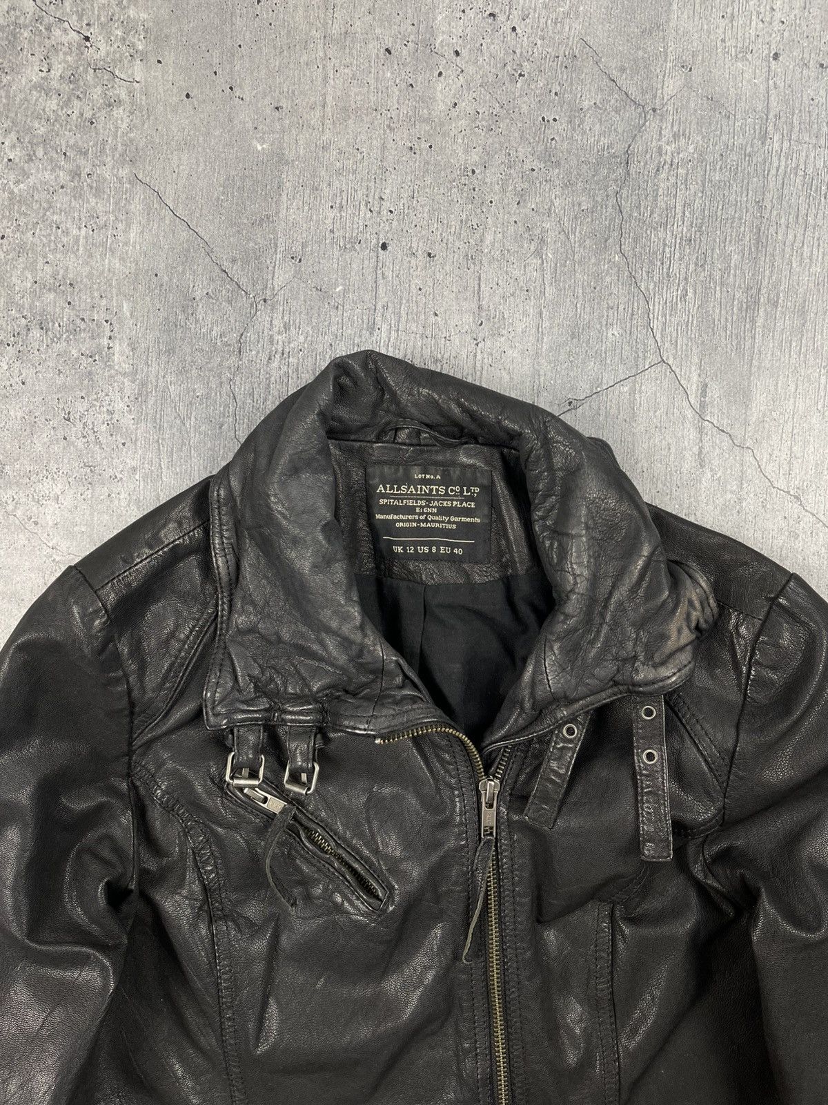 Allsaints Allsaints Belvedere Women Leather Biker Bomber Jacket UK12 Size M / US 6-8 / IT 42-44 - 3 Thumbnail