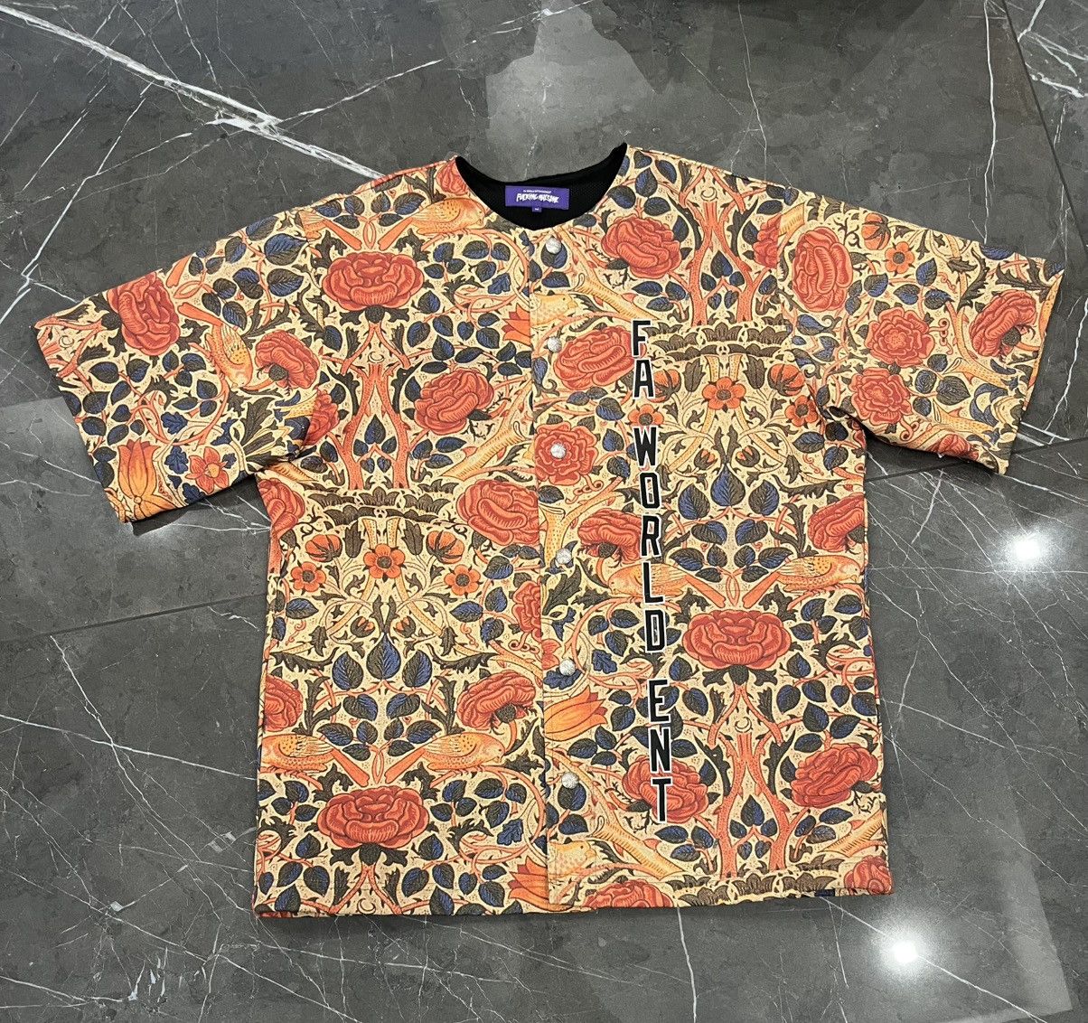 Fucking Awesome Fucking Awesome FA World Ent Floral Button Jersey Shirt Size US M / EU 48-50 / 2 - 1 Thumbnail