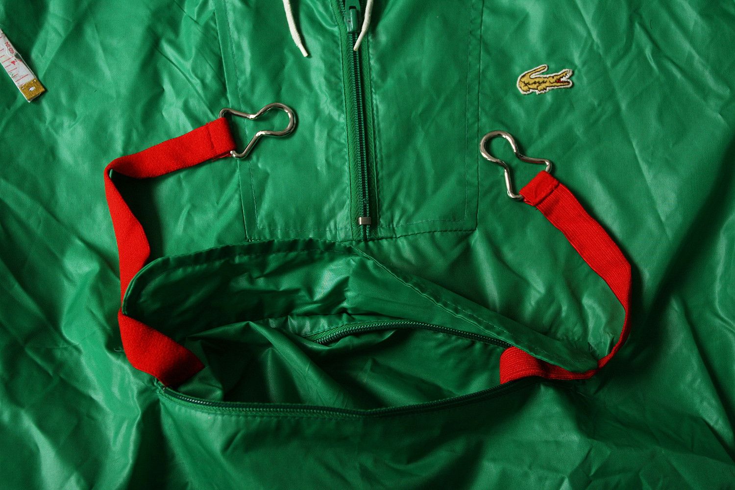 Lacoste Vintage 80s Lacoste Green Packable Anorak Smock Jacket M Size US M / EU 48-50 / 2 - 5 Thumbnail