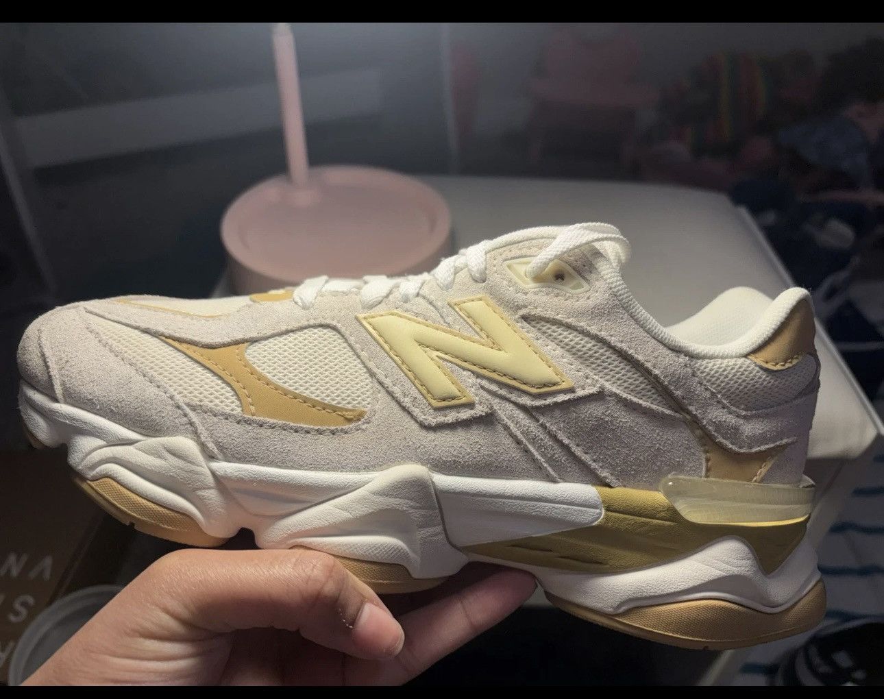 New Balance New Balance White Brown burn Size US 6.5 / EU 39-40 - 1 Thumbnail