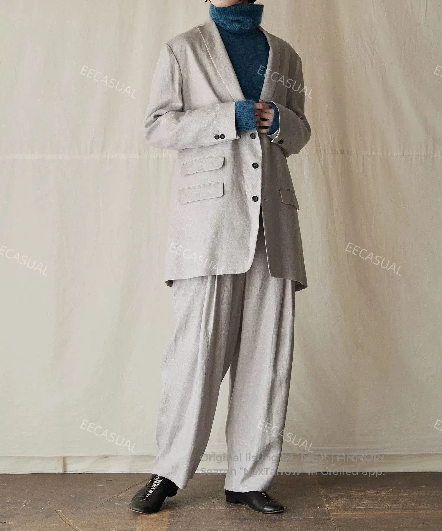 KIJIMA TAKAYUKI Suzuki Takayuki Red Wide-Legged Pants. Size US 30 / EU 46 - 2 Thumbnail