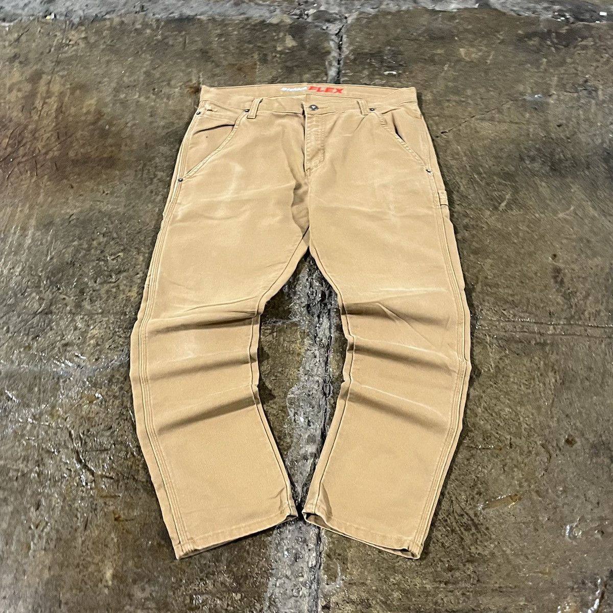 Dickies × Vintage Crazy Dickies Flex Carpenter Pants Carhartt Style Workwear Size US 33 - 2 Thumbnail