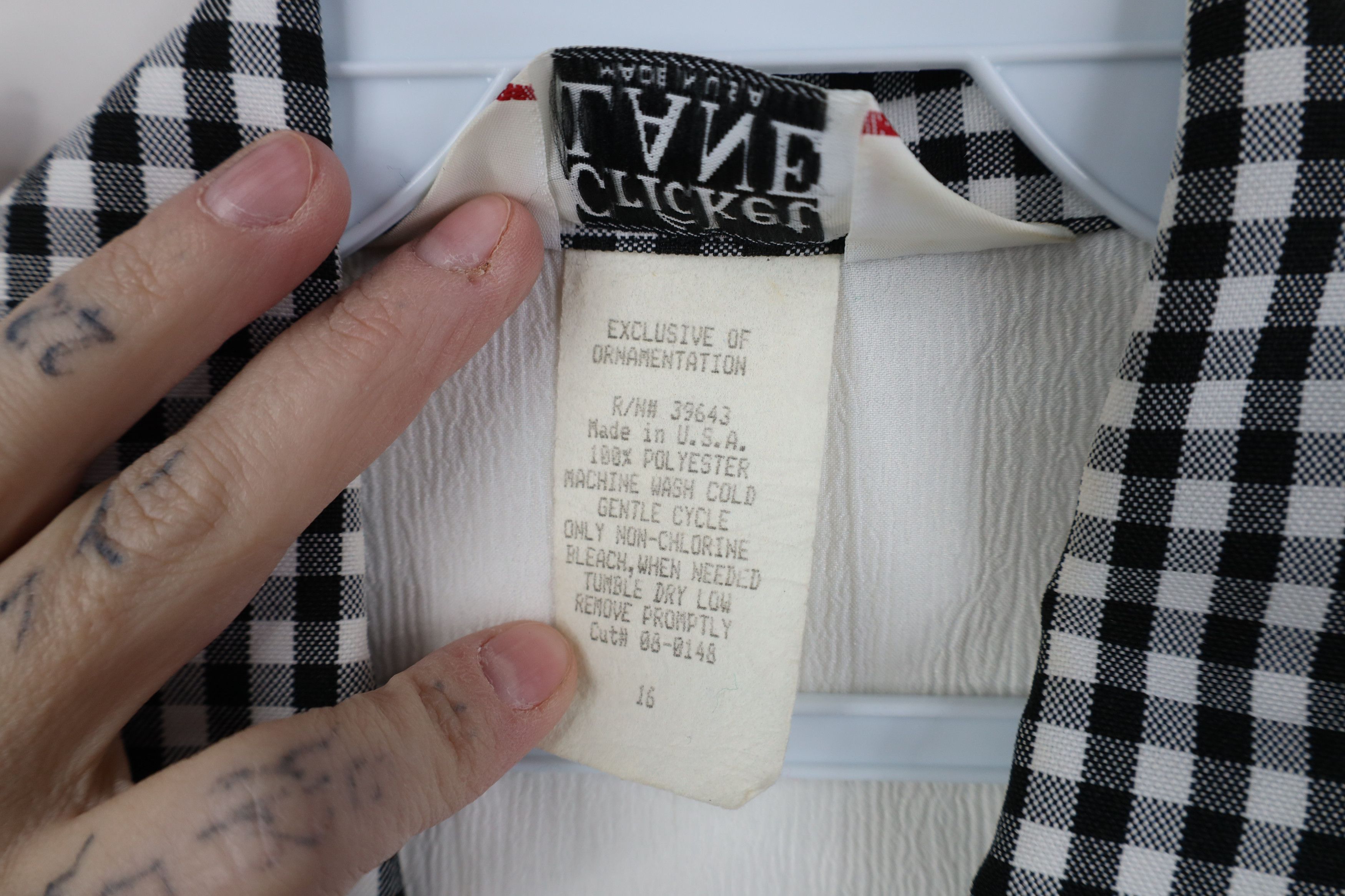 Vintage Vintage 90s Streetwear Gingham Plaid Pullover Polo Shirt USA Size M / US 6-8 / IT 42-44 - 10 Thumbnail