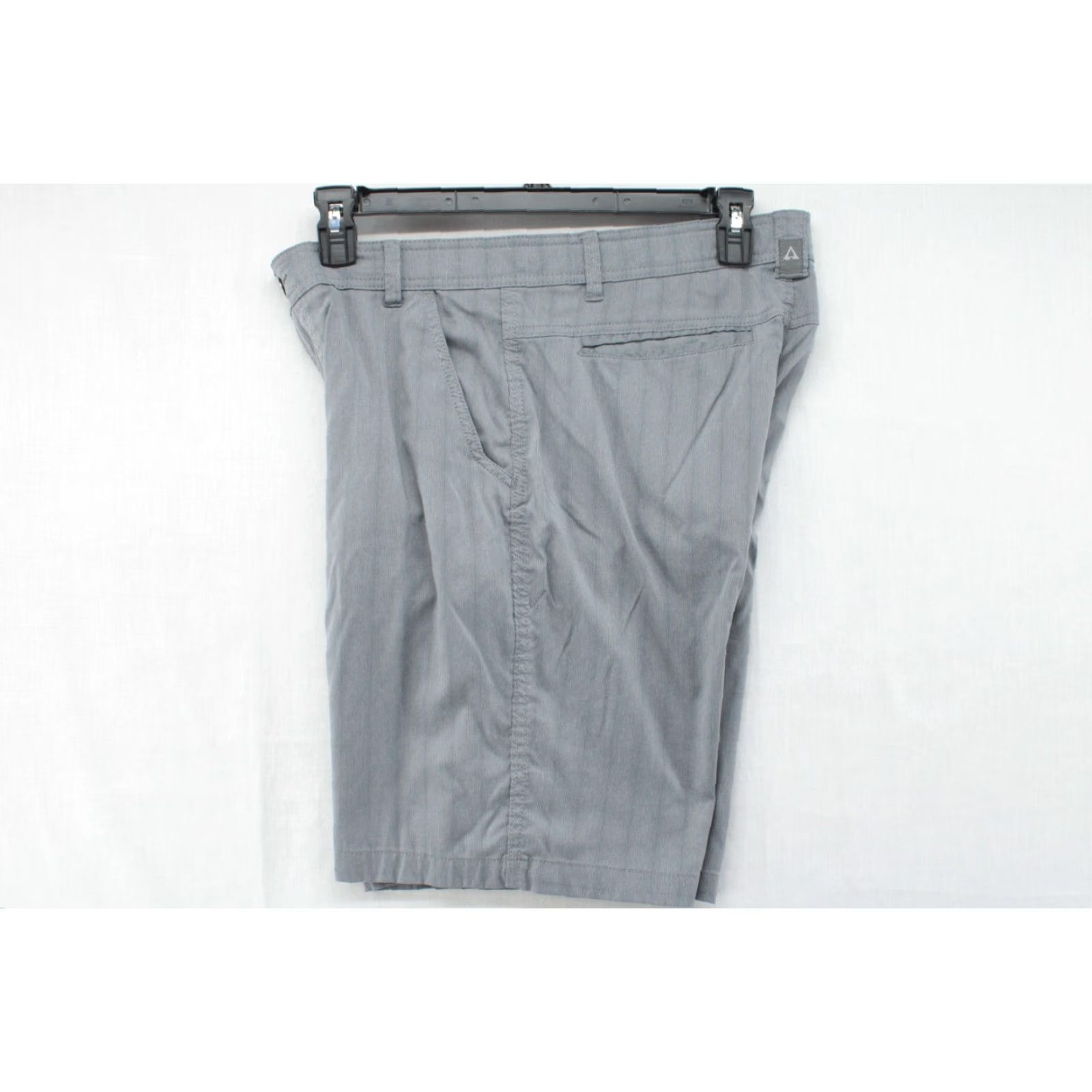 ASCENO Ascend Mens Cargo Shorts 34 Gray Striped Outdoors Hiking Zip Pockets Waist 34 Inseam 10" Pockets Logo Belted Regular Size US 34 / EU 50 - 5 Thumbnail