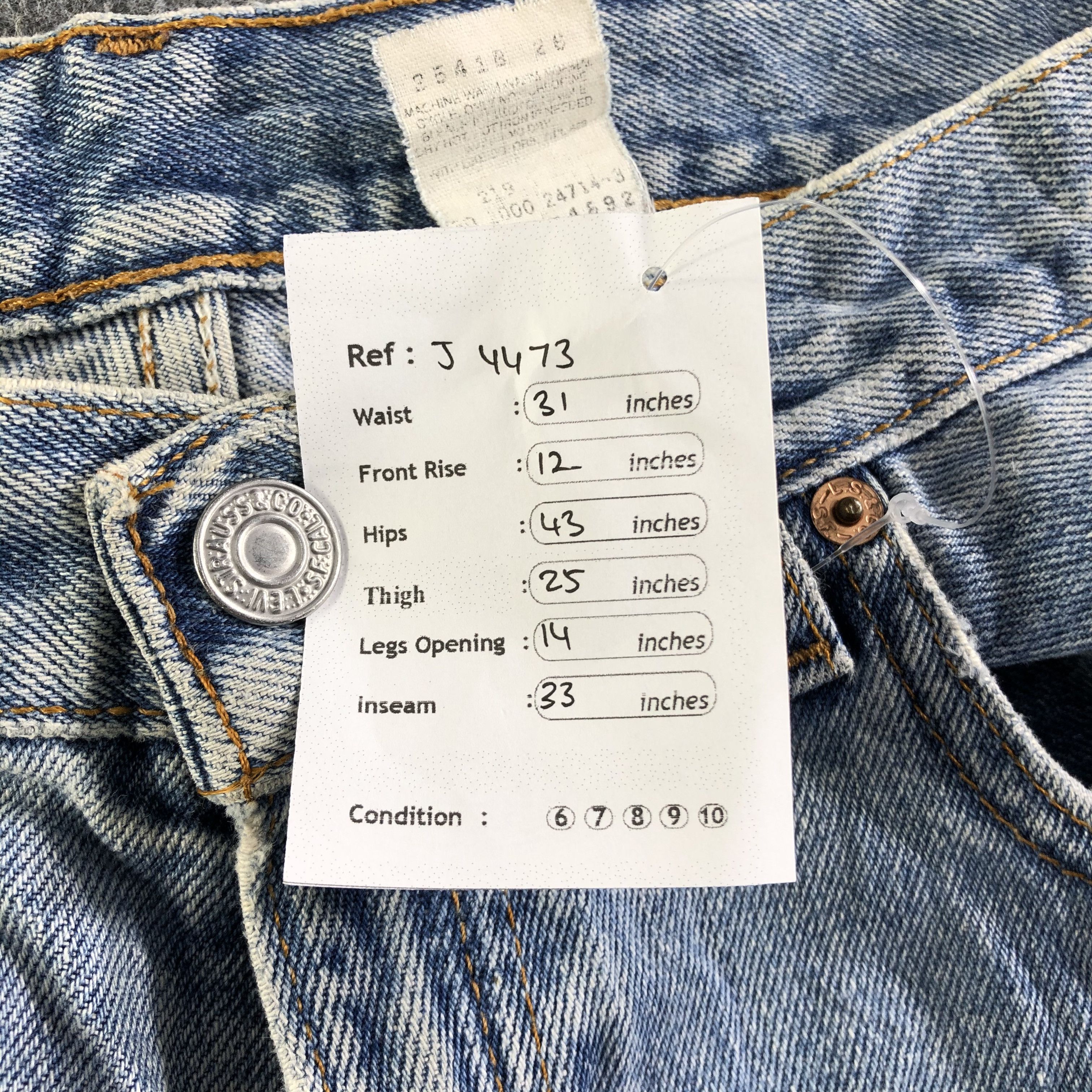 Levi's Vintage Blue Wash Levis 560 Jeans-J4473 Size US 31 - 11 Thumbnail