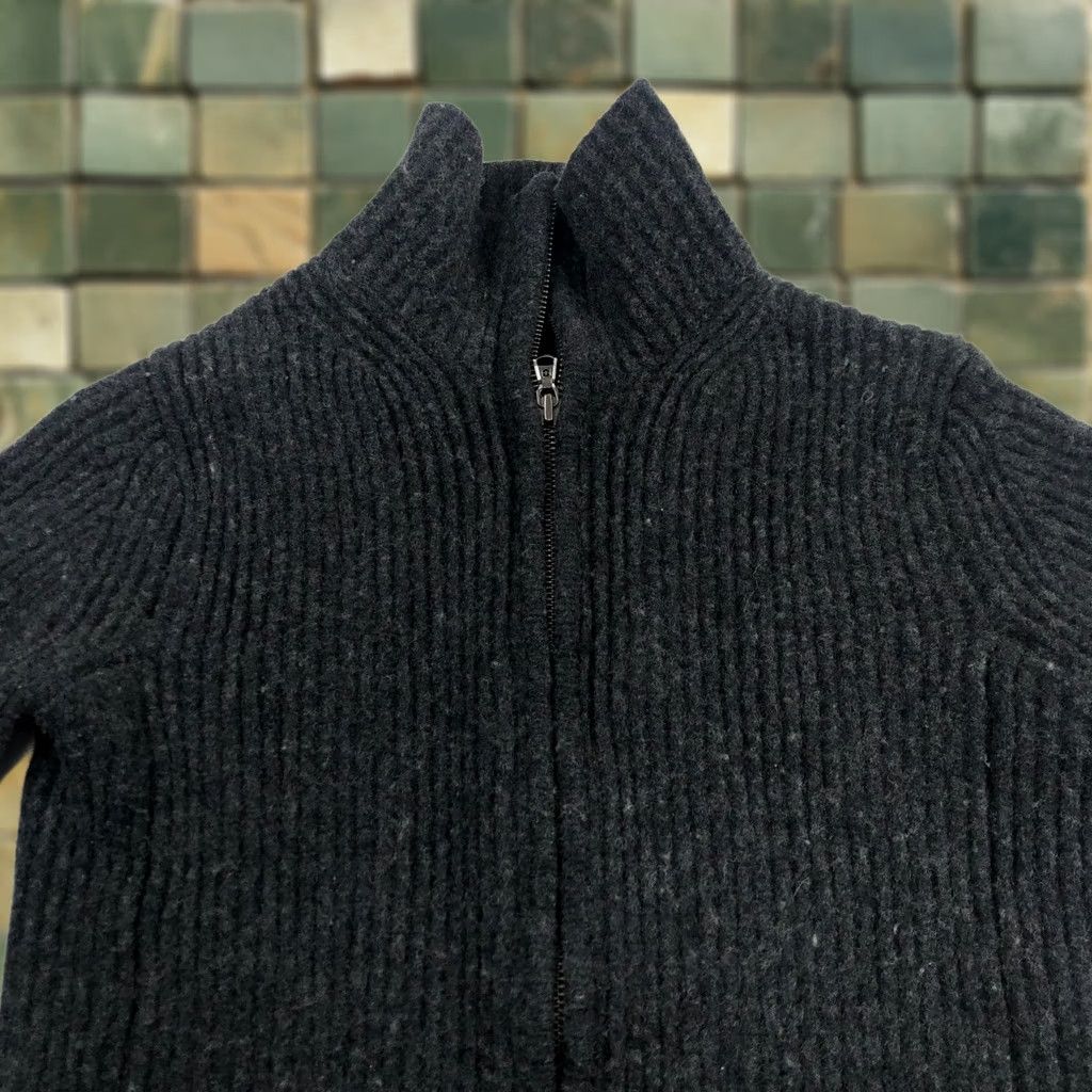 Victorinox Victorinox Sweater Women's Full Zip Mock Neck Ribbed 100% Lambswool Gray S Pullover Casual, Classic, 8.23 Size S / US 4 / IT 40 - 1 Thumbnail