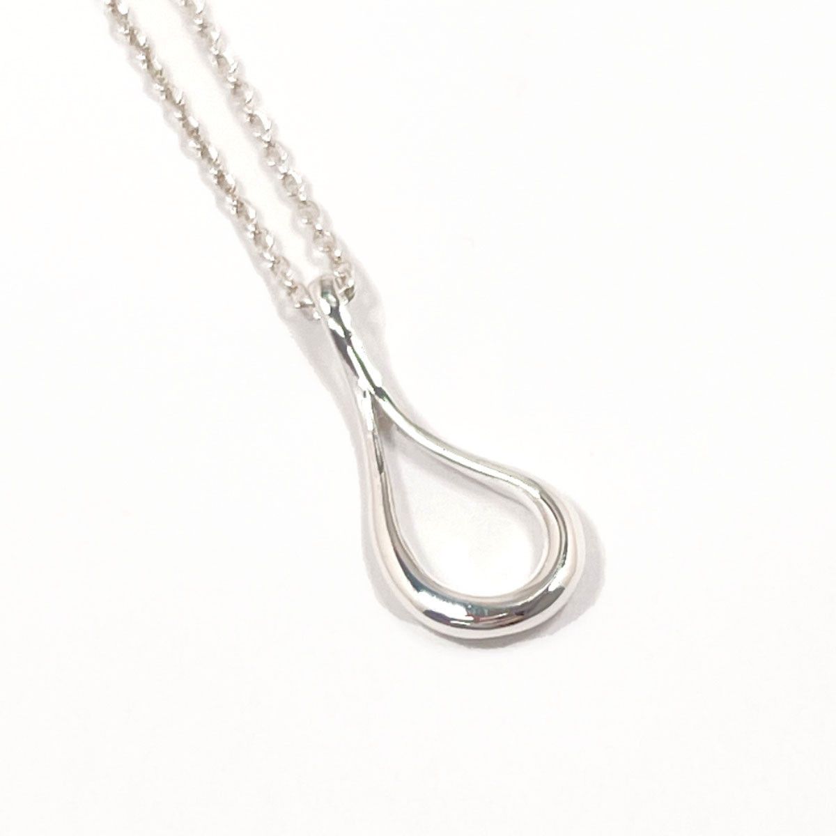 Tiffany & Co. Tiffany&Co. Open Teardrop Elsa Peretti Silver925 Necklace Metal Necklace DUTY FREE for USA
