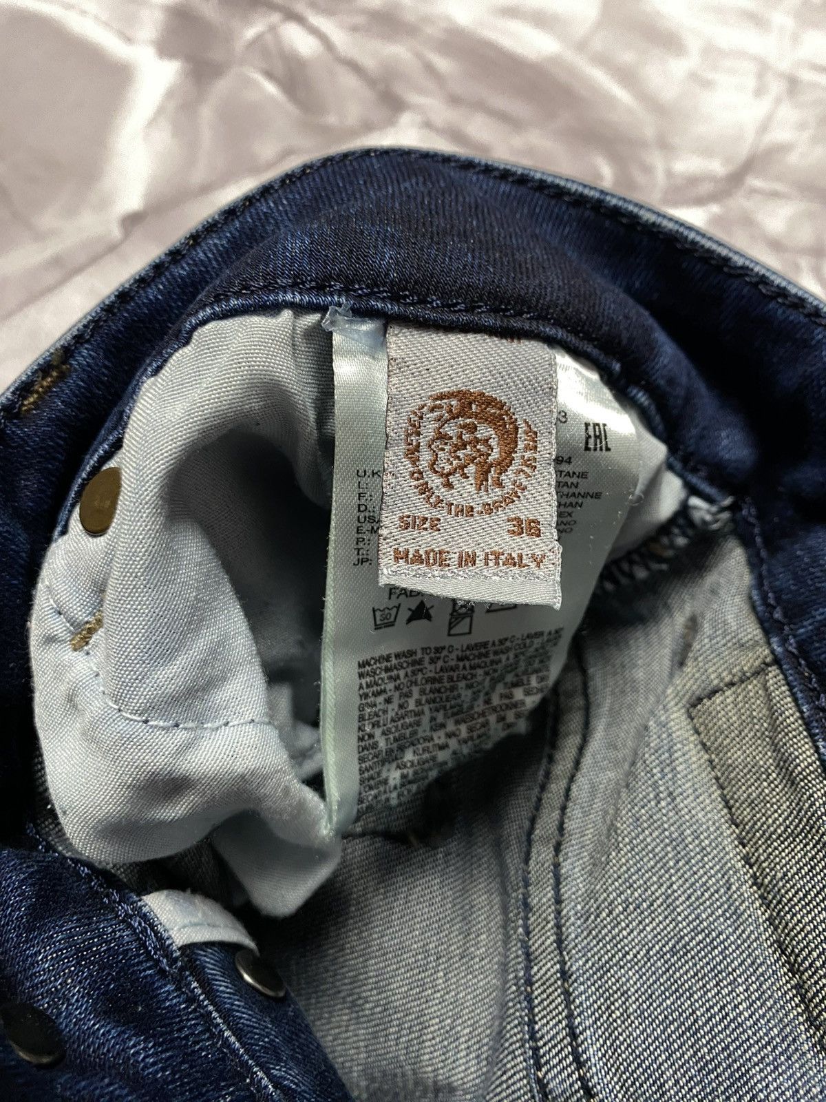 Diesel Diesel Jeans Washed Denim Distressed Stretch Mens Size 36 Size US 36 / EU 52 - 10 Thumbnail