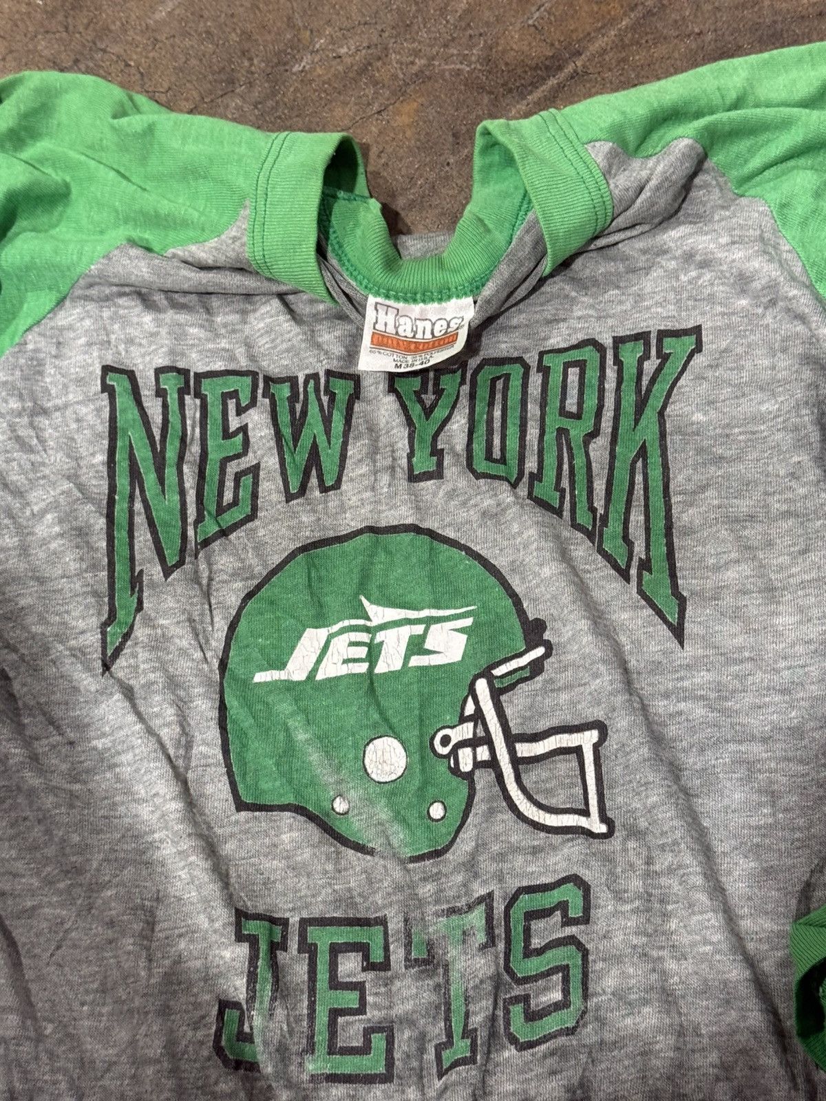 Vintage 80s vintage New York jets t shirt Size US M / EU 48-50 / 2 - 1 Thumbnail
