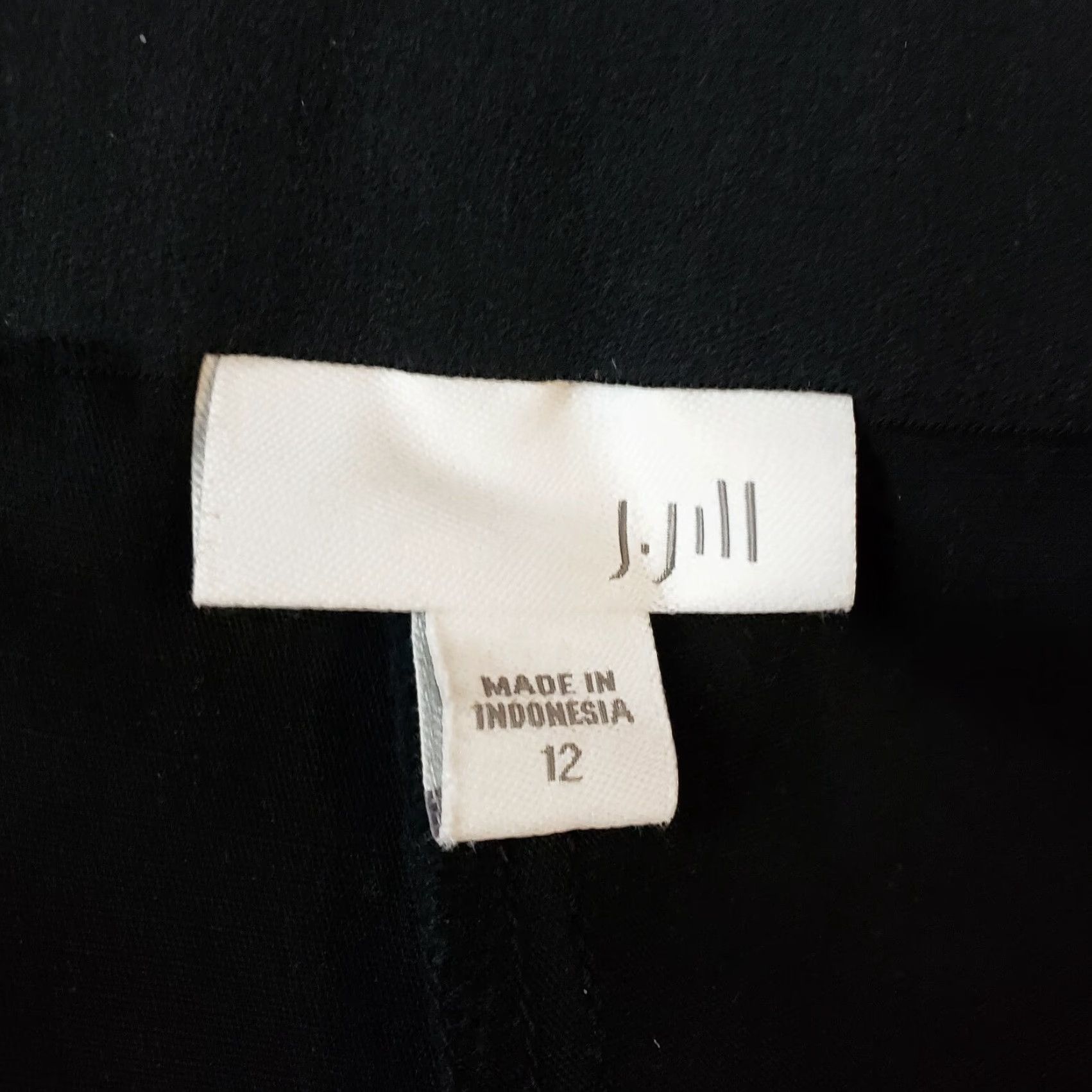 J. Jill J. Jill Womens Pull On Pants 12 Solid Black Mid Rise Cotton Blend Pants Womens 12 Black Cotton Blend Pull On Vintage: No Size 34" / US 12 / IT 48 - 6 Thumbnail