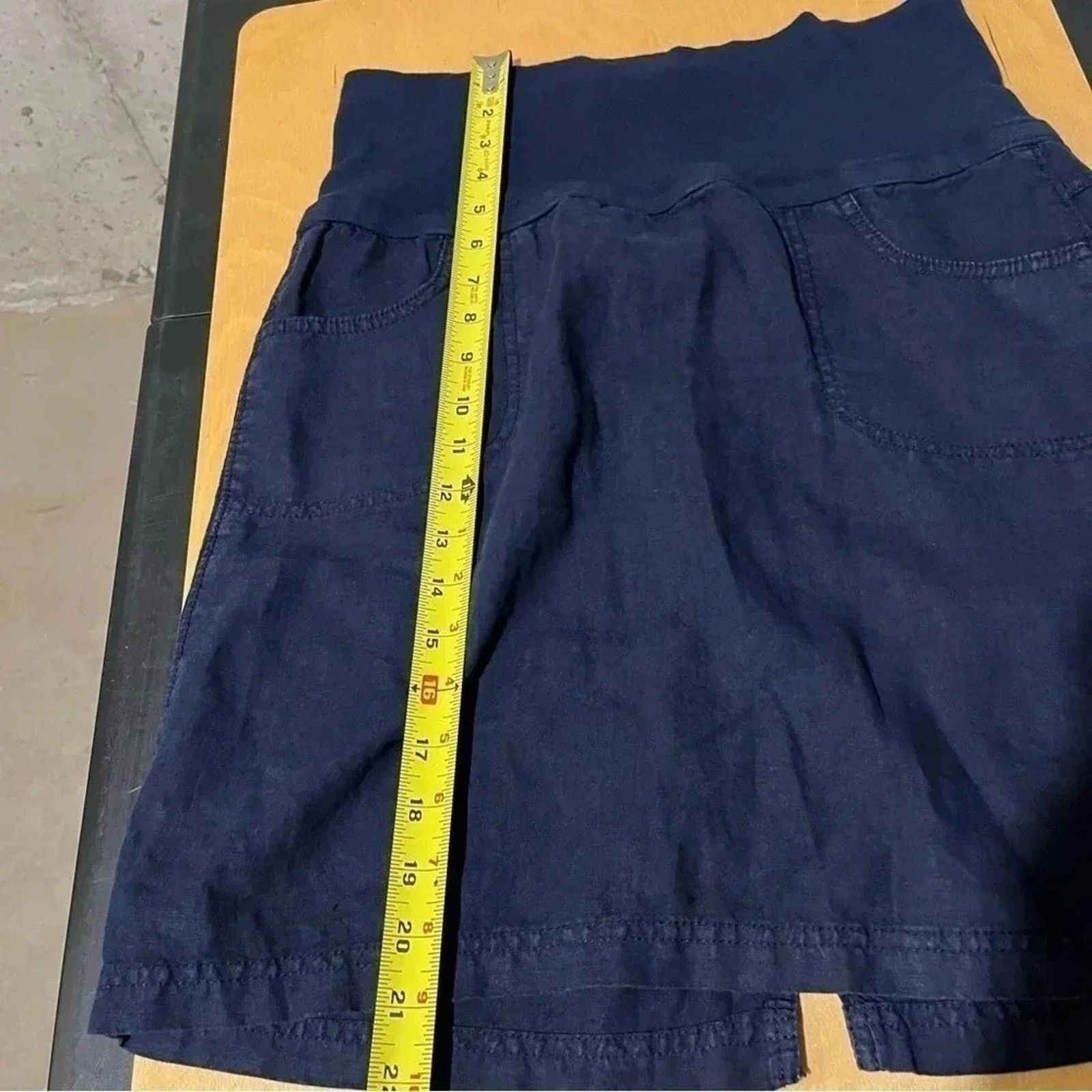 Athleta ATHLETA Lima Linen Skirt Size 6 Navy Blue Casual Size 28" / US 6 / IT 42 - 10 Thumbnail