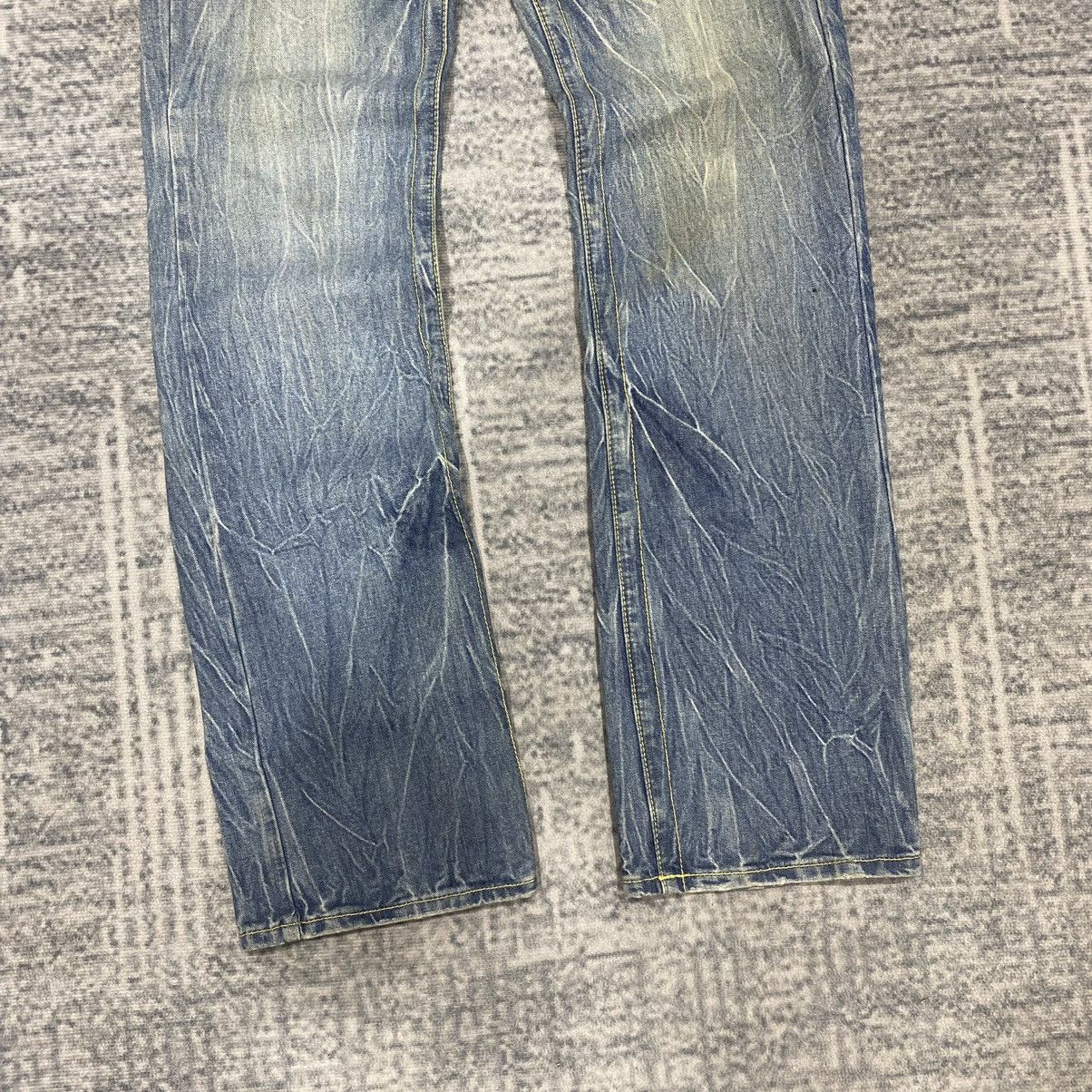 Beauty Beast × If Six Was Nine × Japanese Brand Sick☠️ Diamond Honey Acid Washed Jeans Punk 90s Size US 30 / EU 46 - 3 Thumbnail