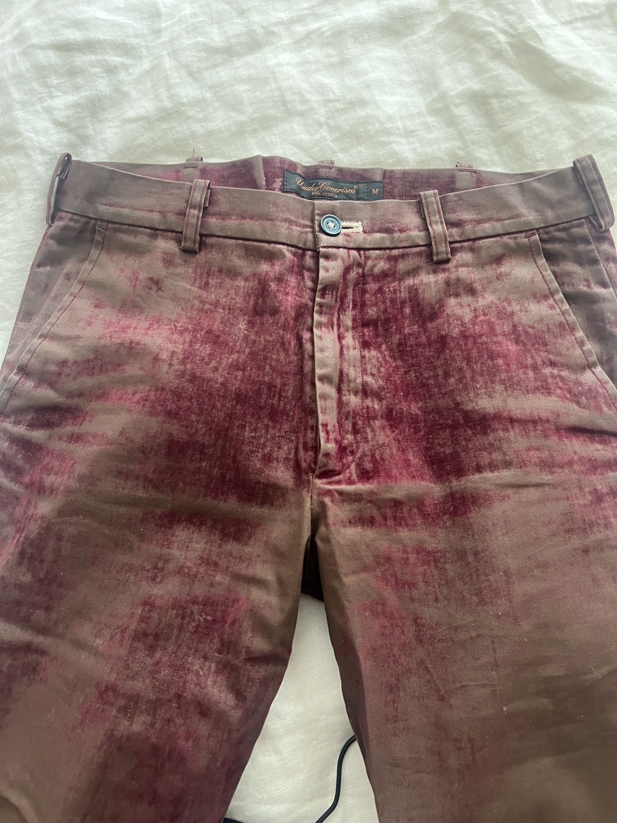 Undercover Archive Undercover Distressed Velvet Trousers Size 27" / US 4 / IT 40 - 4 Thumbnail