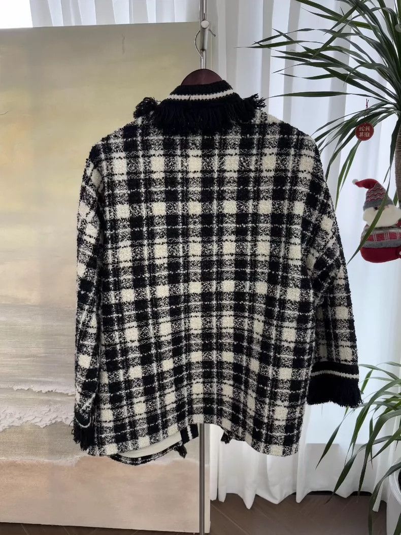 Gucci Gucci Plaid Fringed Jacket-2506 Size US M / EU 48-50 / 2 - 2 Thumbnail
