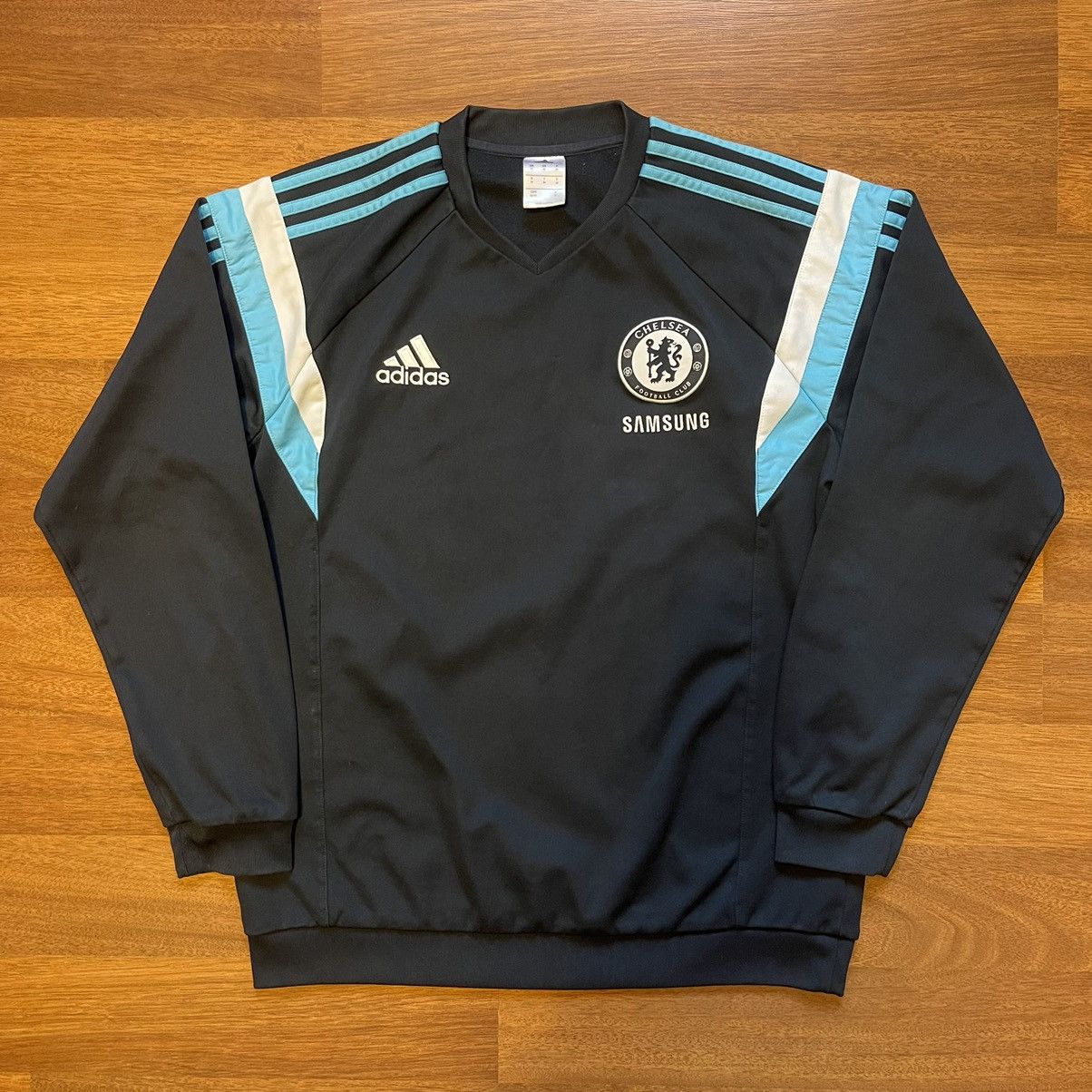 Adidas CHELSEA ADIDAS 2014/2015 FOOTBALL SOCCER TRAINING TOP Size US M / EU 48-50 / 2 - 1 Thumbnail