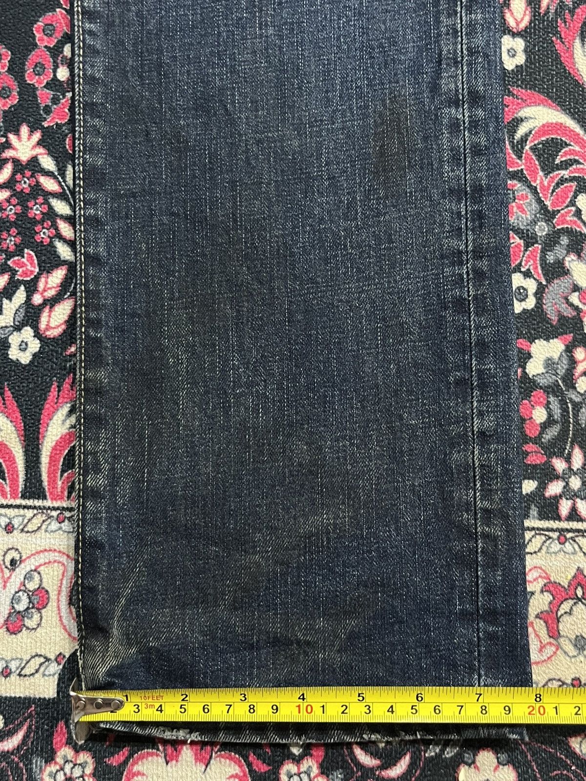 Undercover × Uniqlo Vintage Uniqlo S002 Dark Blue Washed Whisker Straight Jeans Size US 32 / EU 48 - 15 Thumbnail