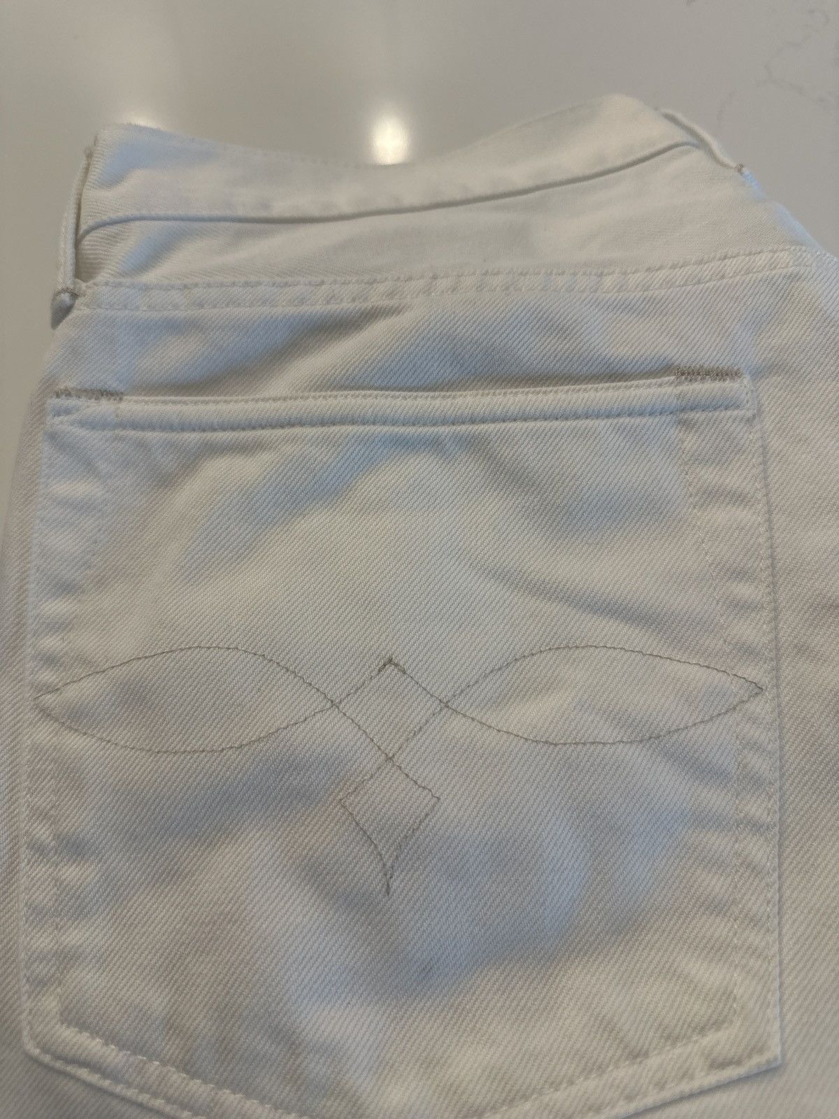 RRL Ralph Lauren RRL - Slim Fit Whitestone Jean White Denim Size US 33 - 6 Thumbnail