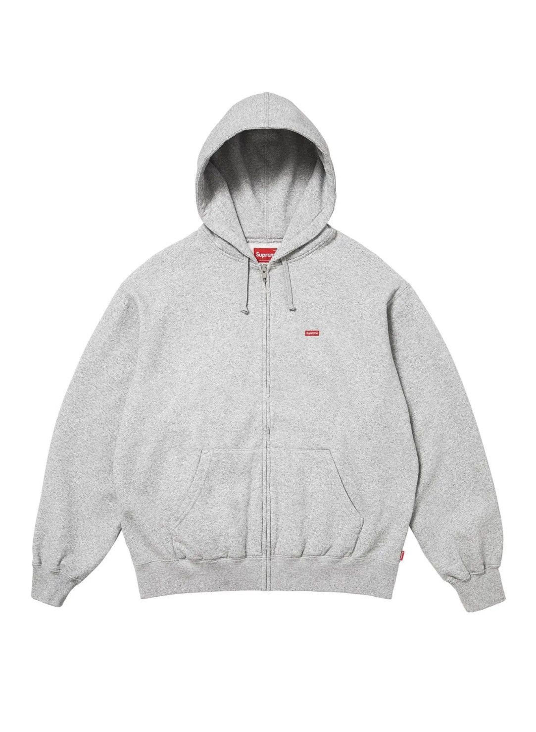 Supreme Supreme FW25 Gray Full-Zip Boxy Logo Hoodie Size US M / EU 48-50 / 2 - 1 Thumbnail