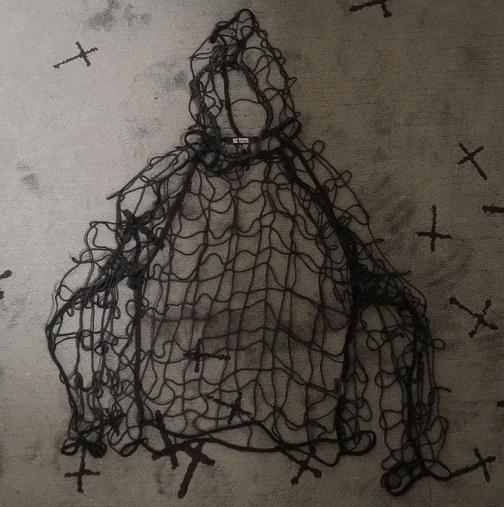Raf by Raf Simons Raf Simons Spring/Summer 2003 "Consumed" Net Hoodie Size US M / EU 48-50 / 2 - 1 Thumbnail