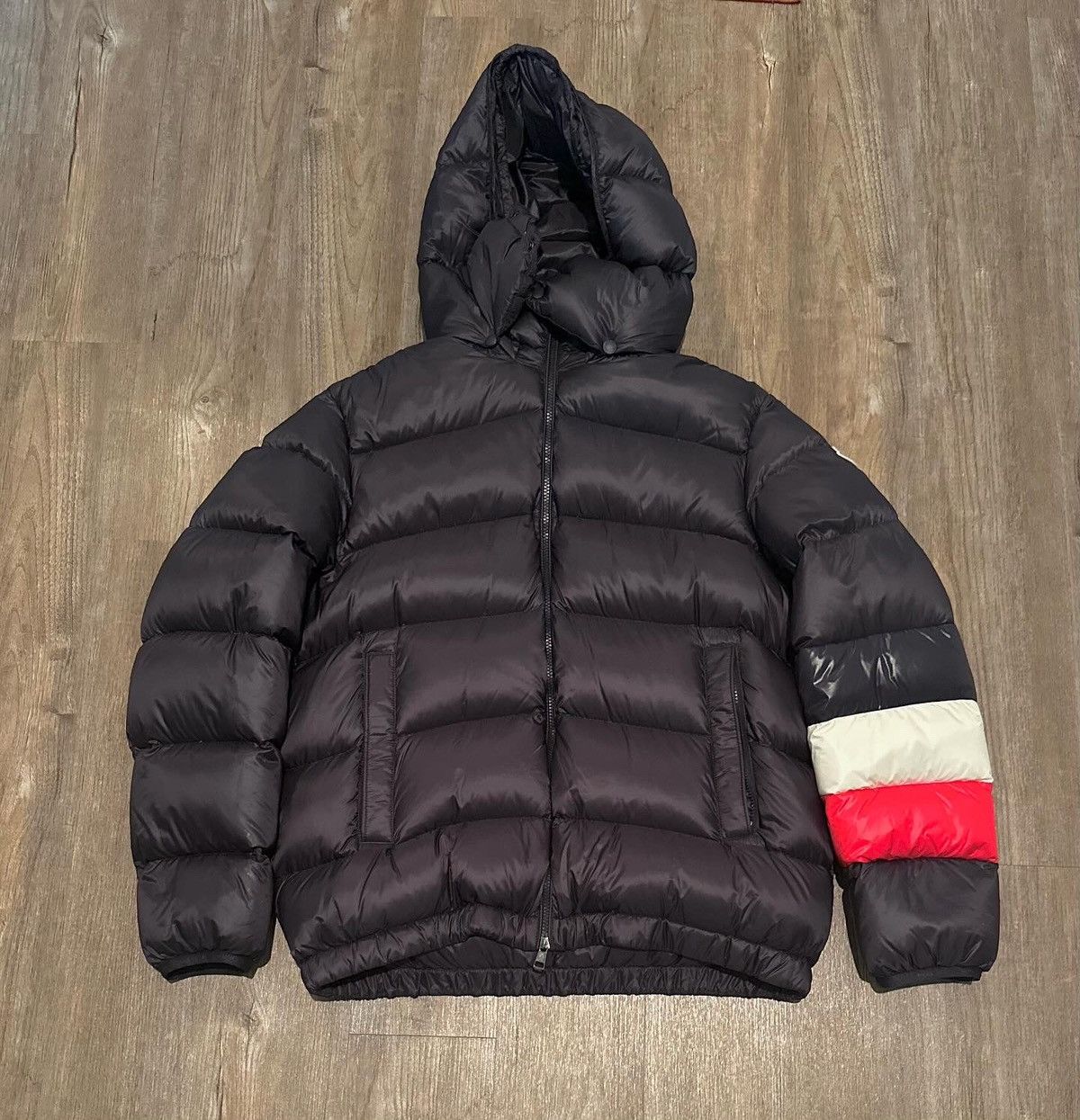 image of Moncler “Willm Giubbotto” Puffer Jacket -X in Navy, Men's (Size 2XL)