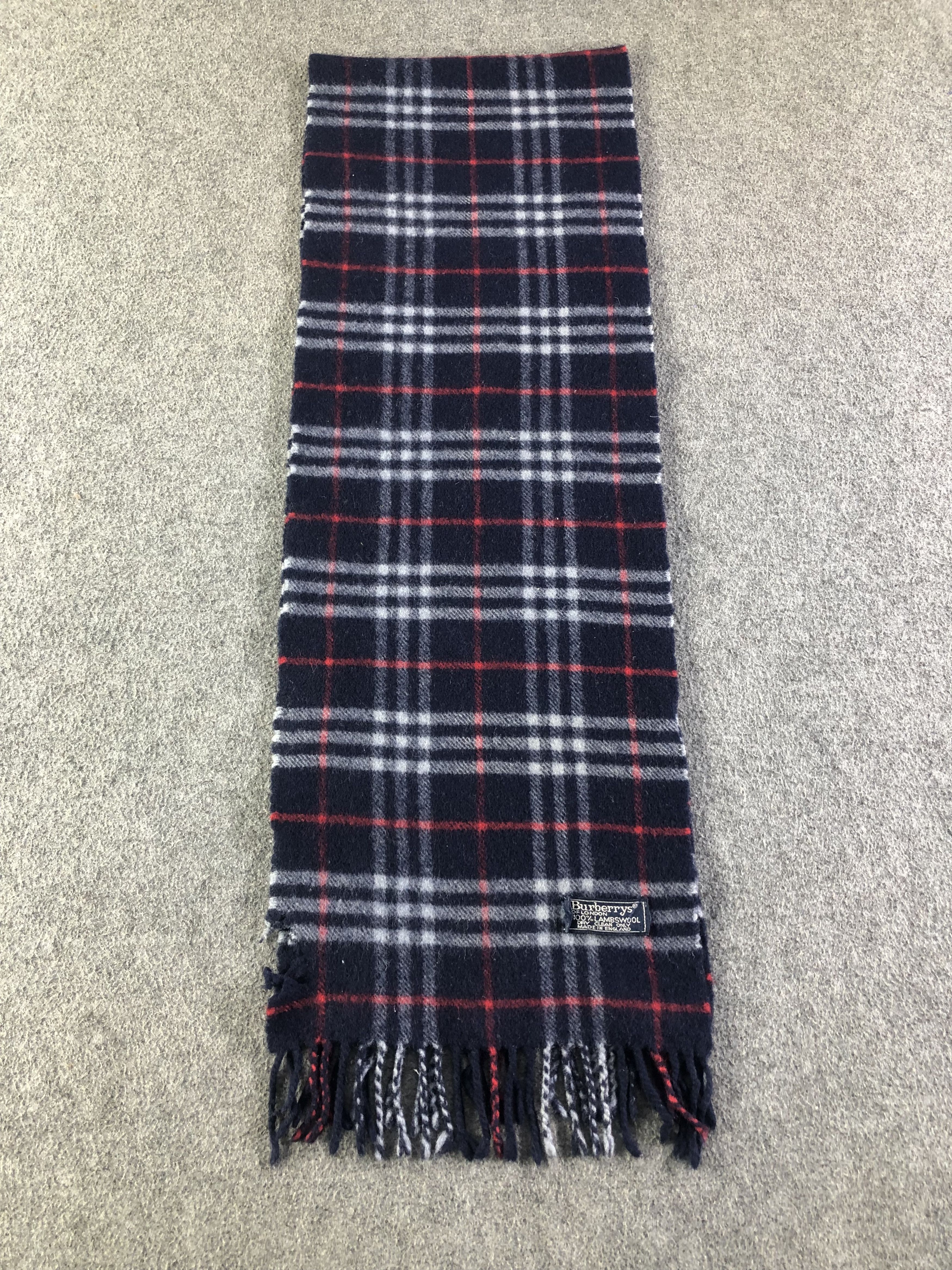 Burberry Burberrys Lambswool Scarf / Muffler / Neckwear SS1251 Size ONE SIZE - 2 Thumbnail